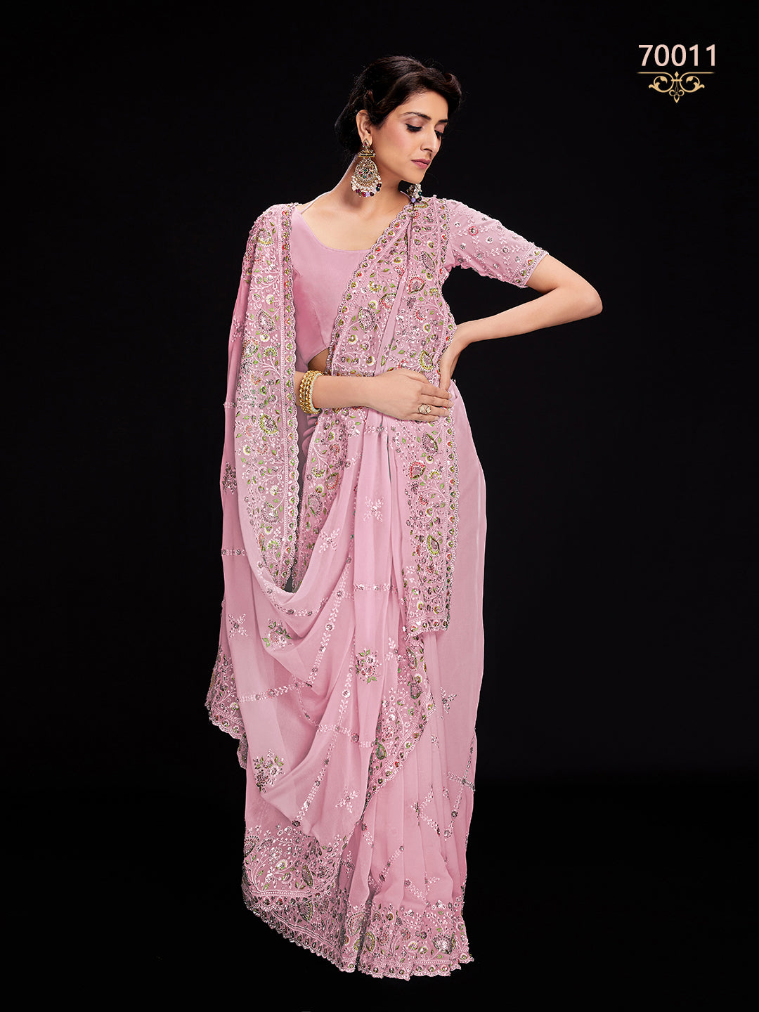 Swarna Vol 6 Designer Fancy Wear Saree D.No 70011