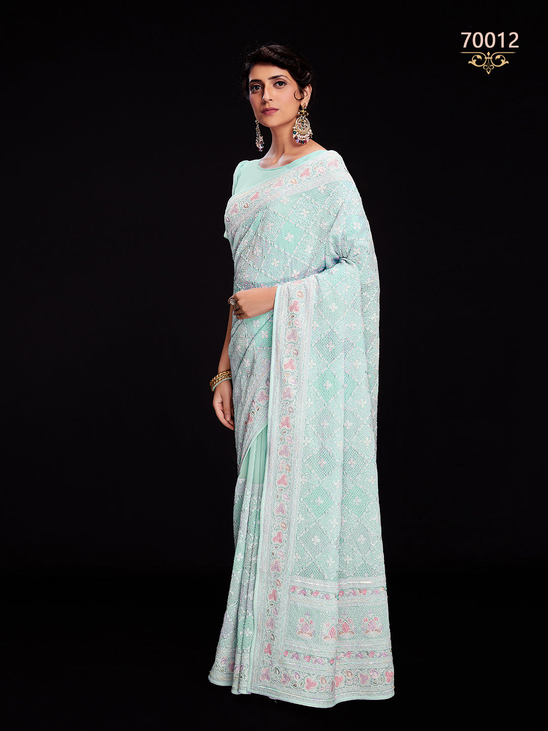 Swarna Vol 6 Designer Fancy Wear Saree D.No 70012