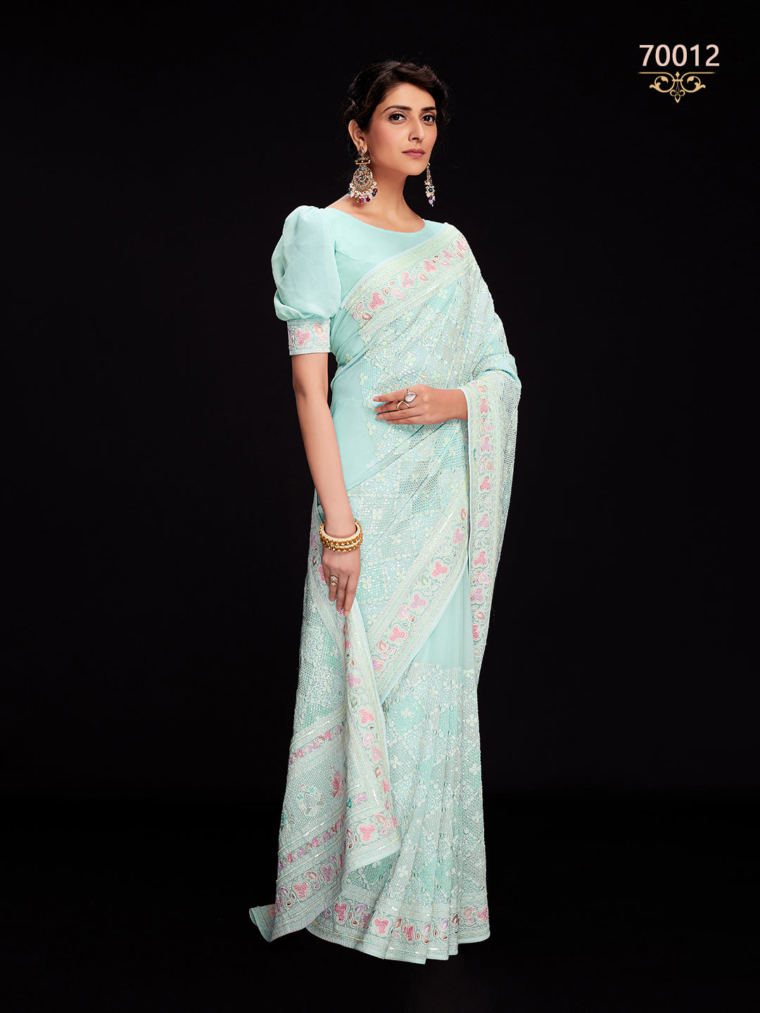 Swarna Vol 6 Designer Fancy Wear Saree D.No 70012