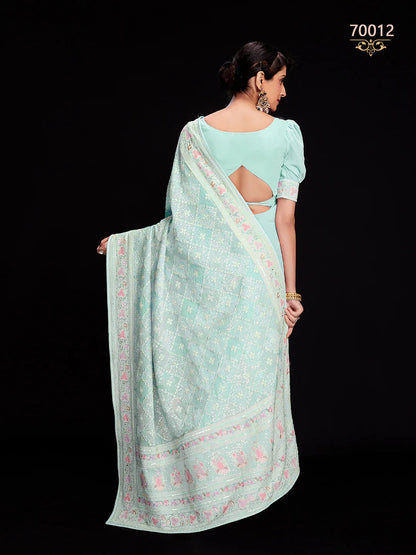Swarna Vol 6 Designer Fancy Wear Saree D.No 70012 - Anant Exports
