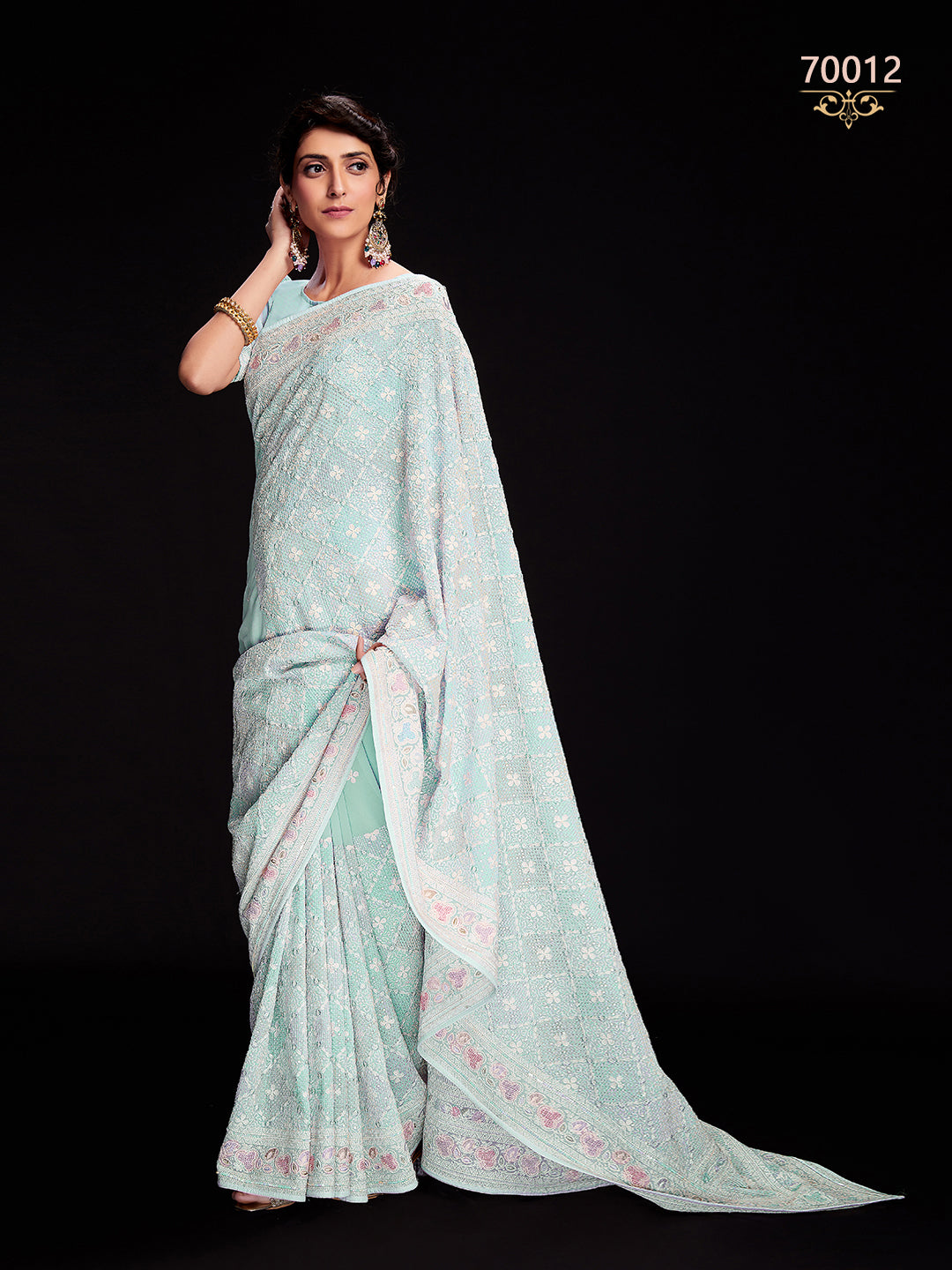 Swarna Vol 6 Designer Fancy Wear Saree D.No 70012