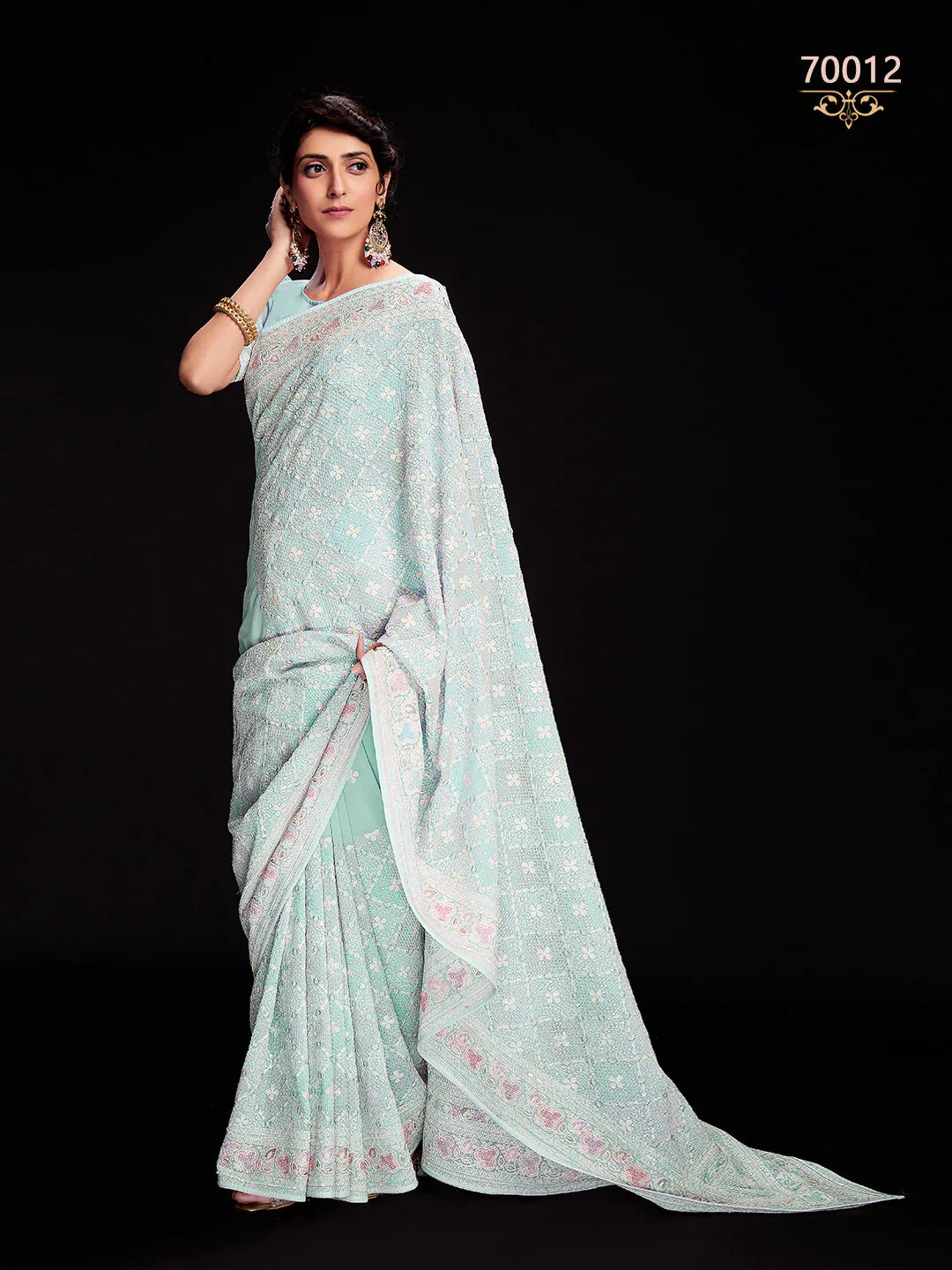 Swarna Vol 6 Designer Fancy Wear Saree D.No 70012 - Anant Exports