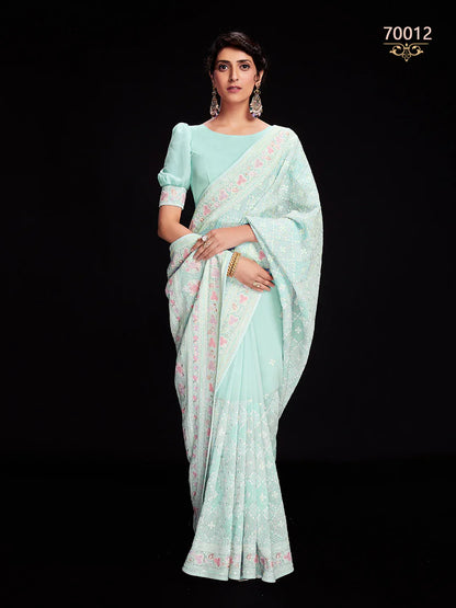 Swarna Vol 6 Designer Fancy Wear Saree D.No 70012 - Anant Exports