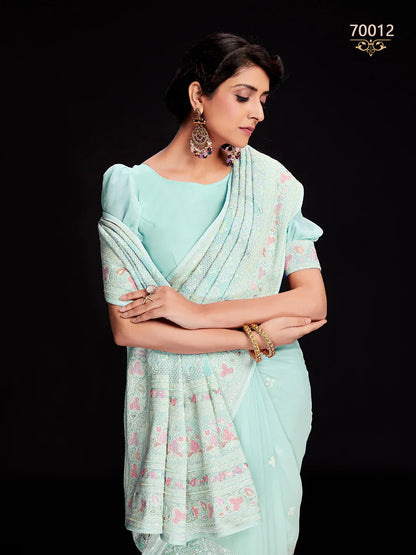 Swarna Vol 6 Designer Fancy Wear Saree D.No 70012 - Anant Exports