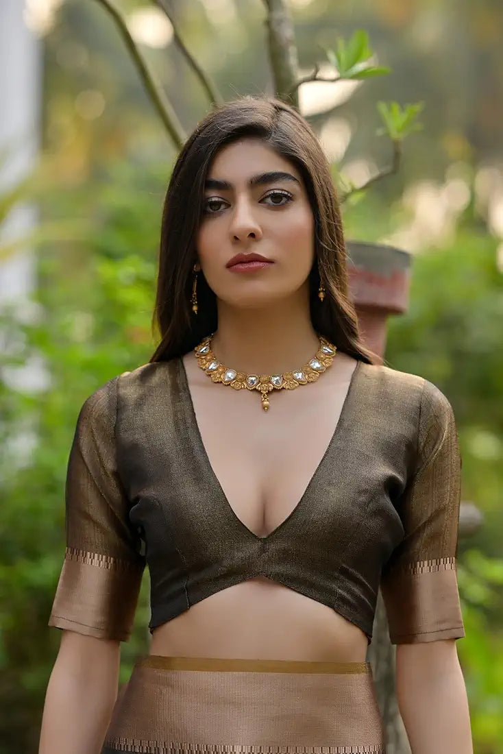 Brown Pure Soft Kalyani Silk Saree