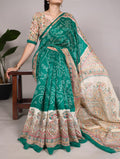 Madhubani Bandhej Print Saree