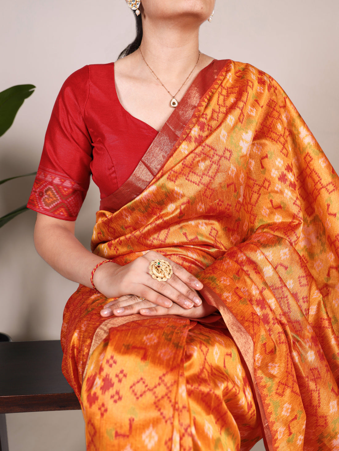 Jacquard saree