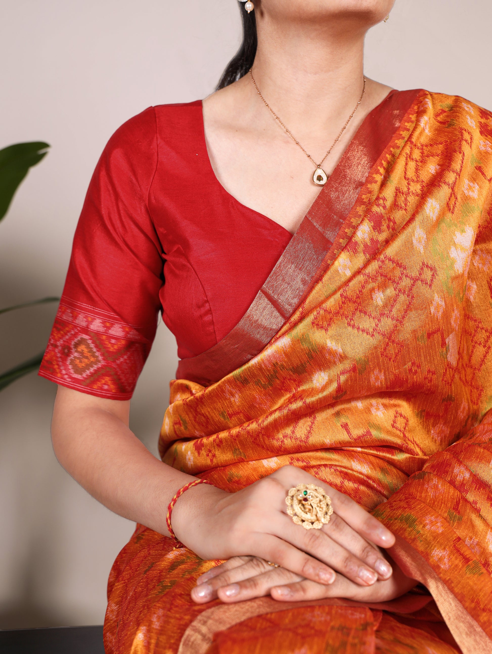 Jacquard saree