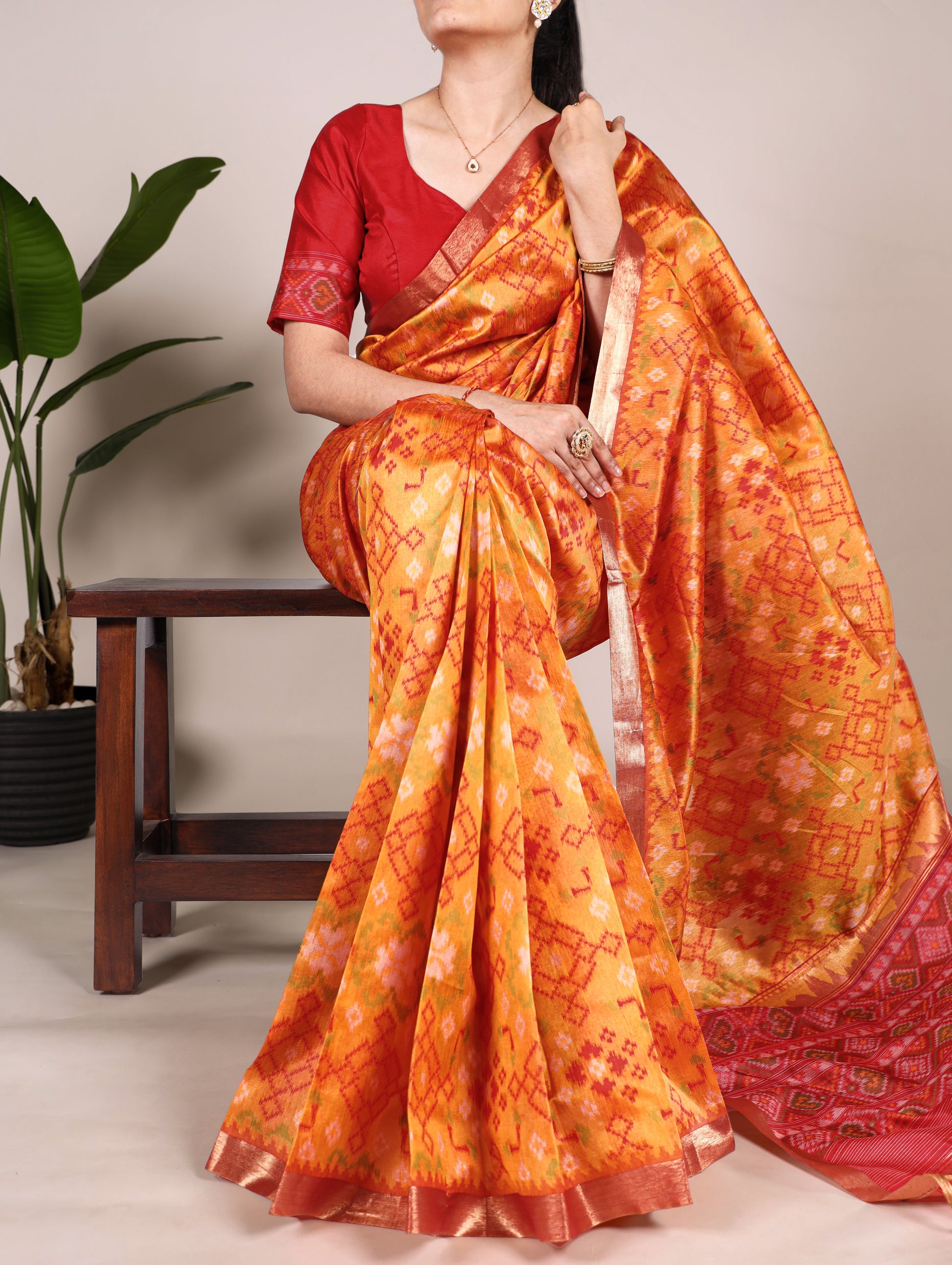 Jacquard saree