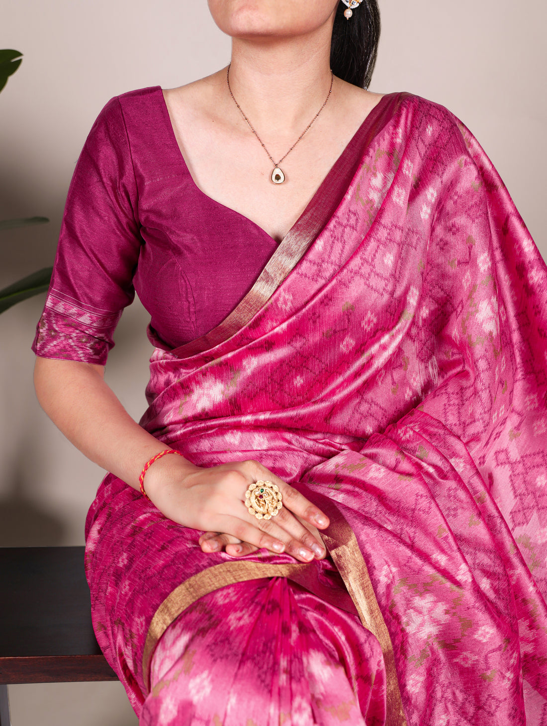 Jacquard saree