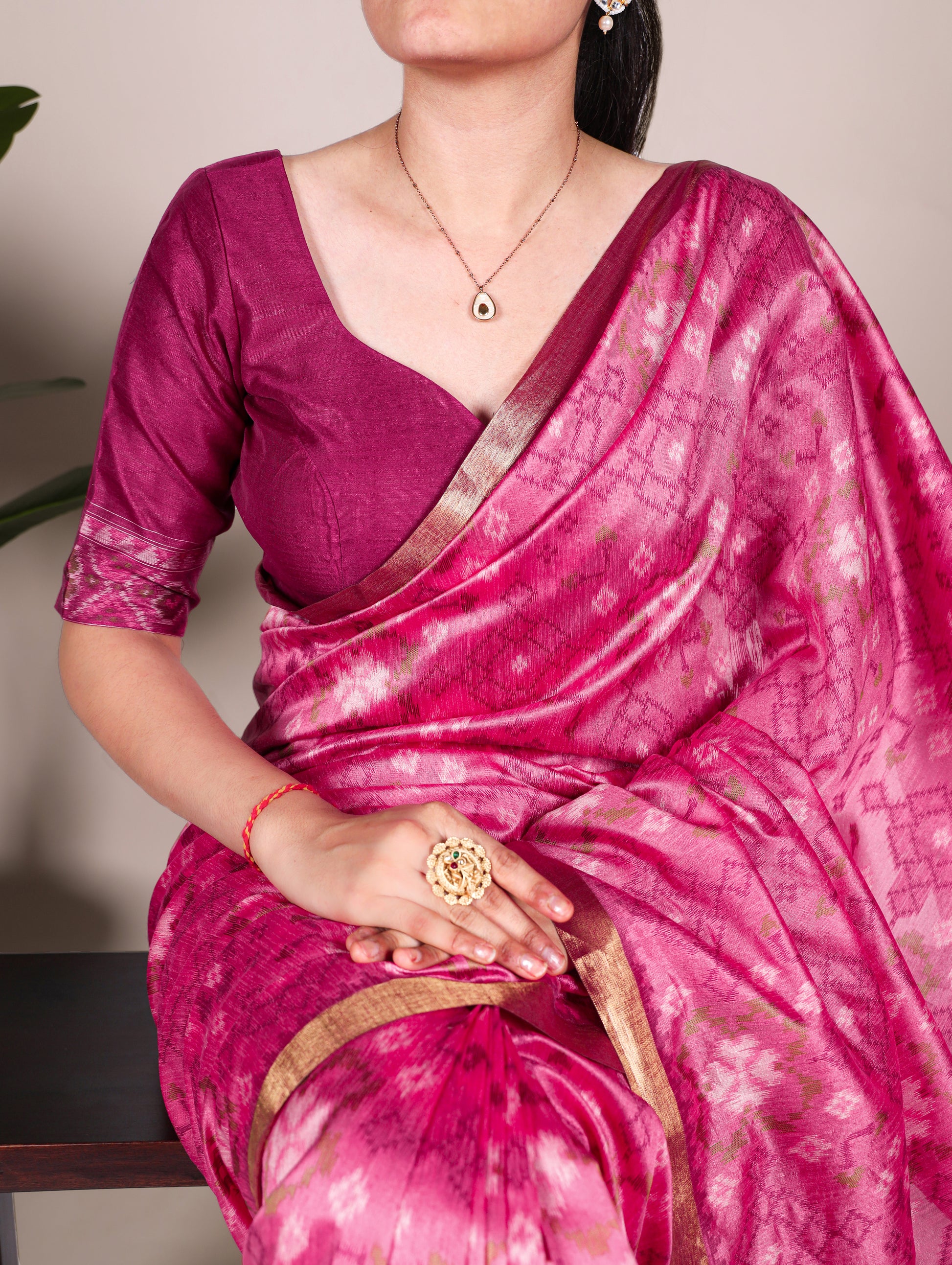 Jacquard saree