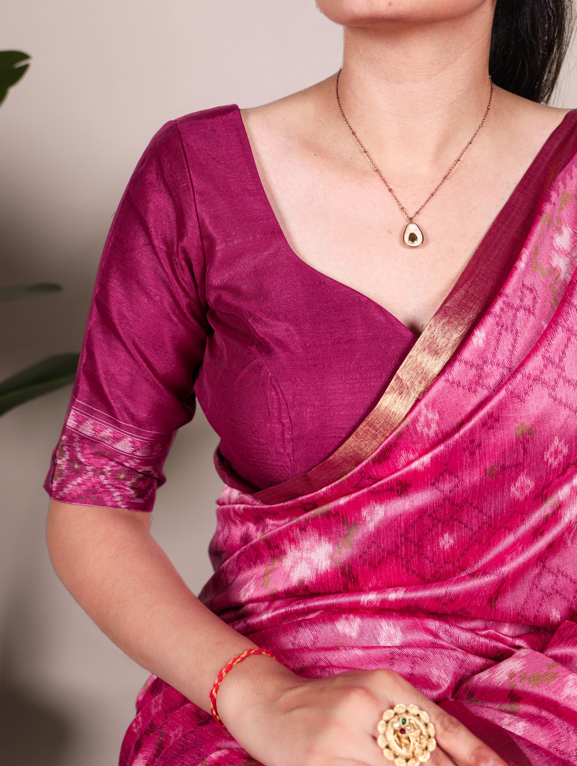 Jacquard saree