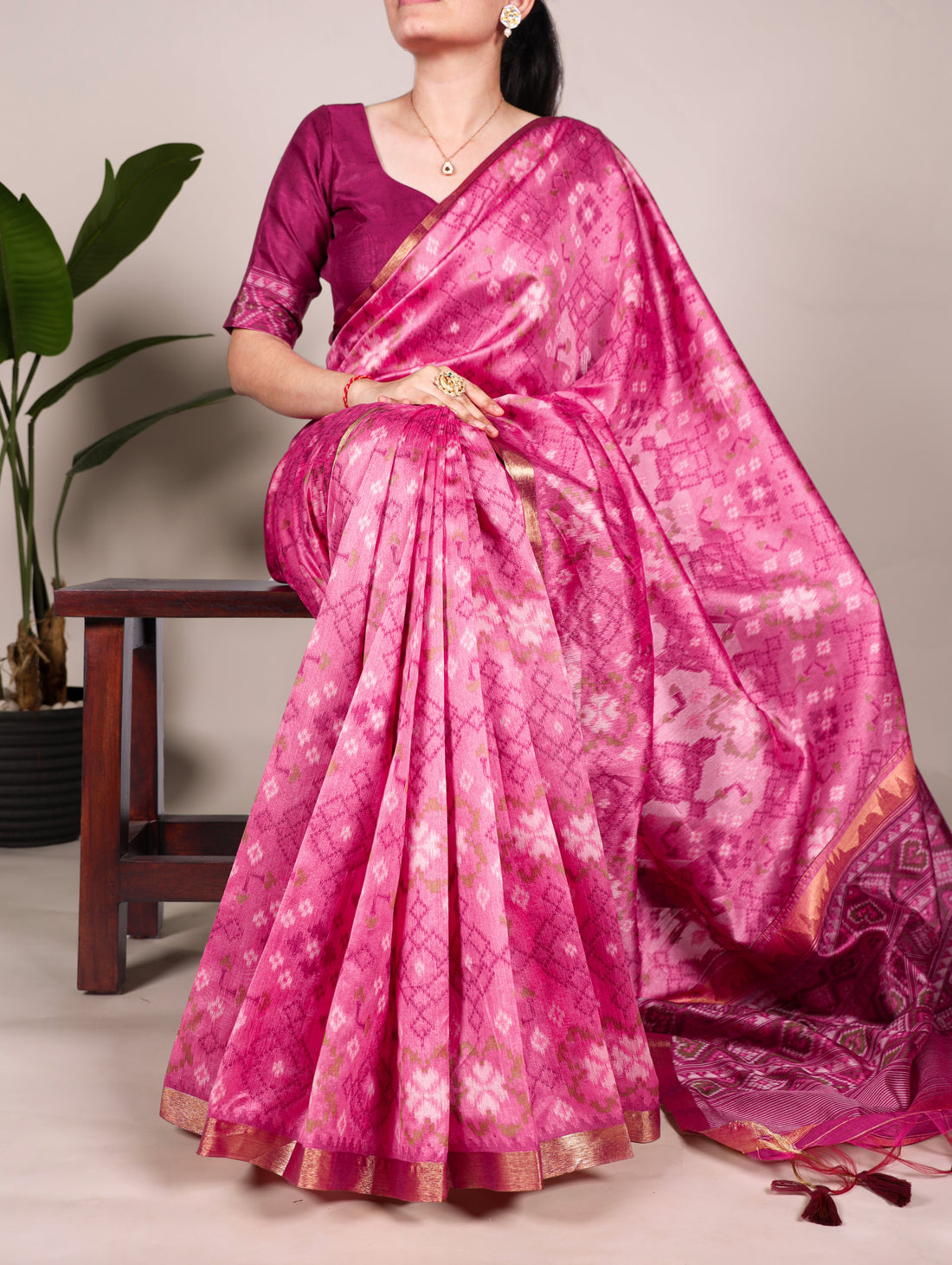 Jacquard saree