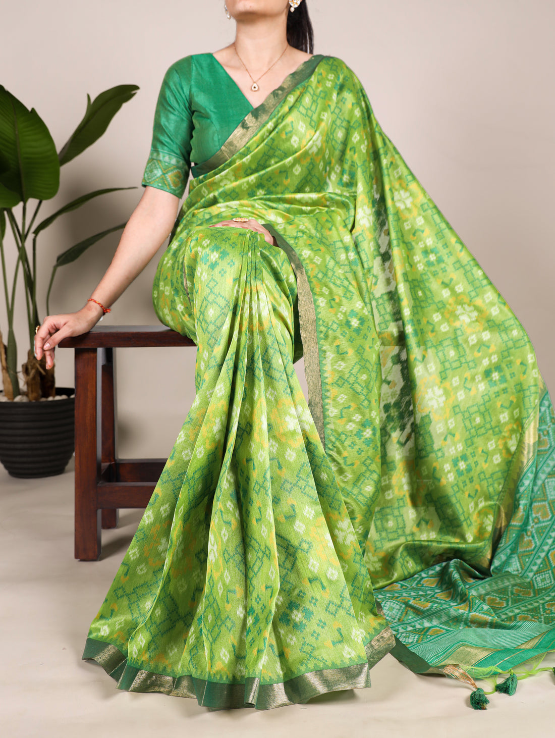 Jacquard saree