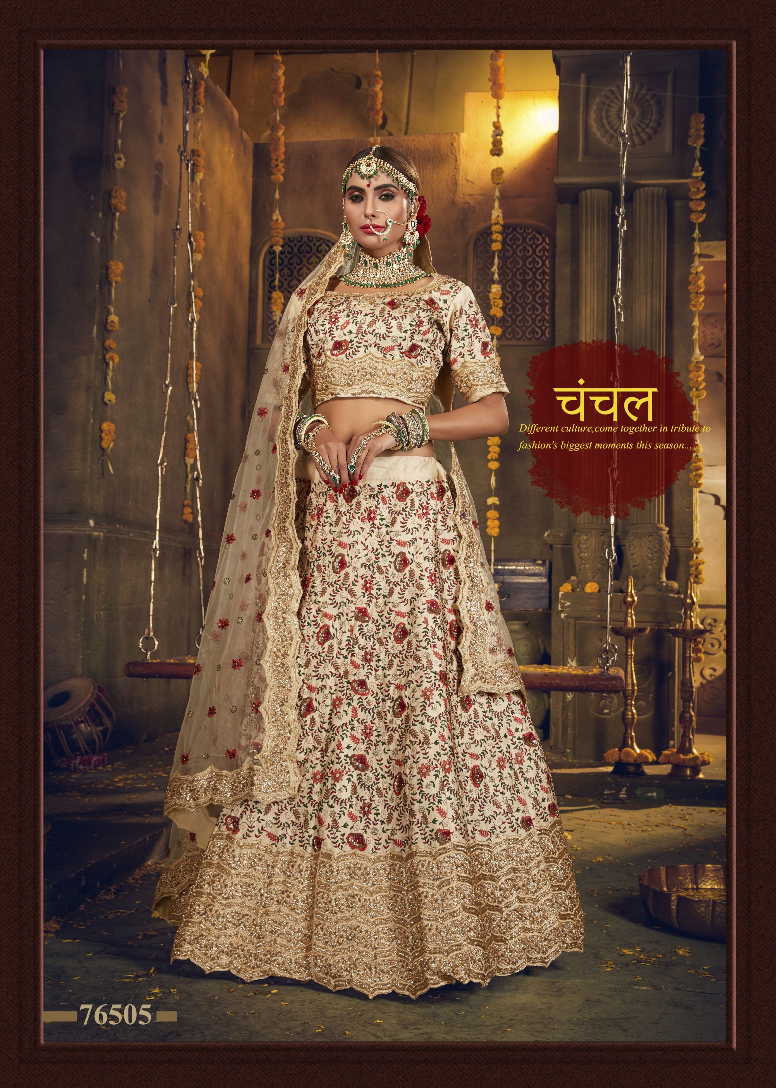 Panetar Designer Bridal Wear Lehenga D.No 76505 Anant Tex Exports Private Limited