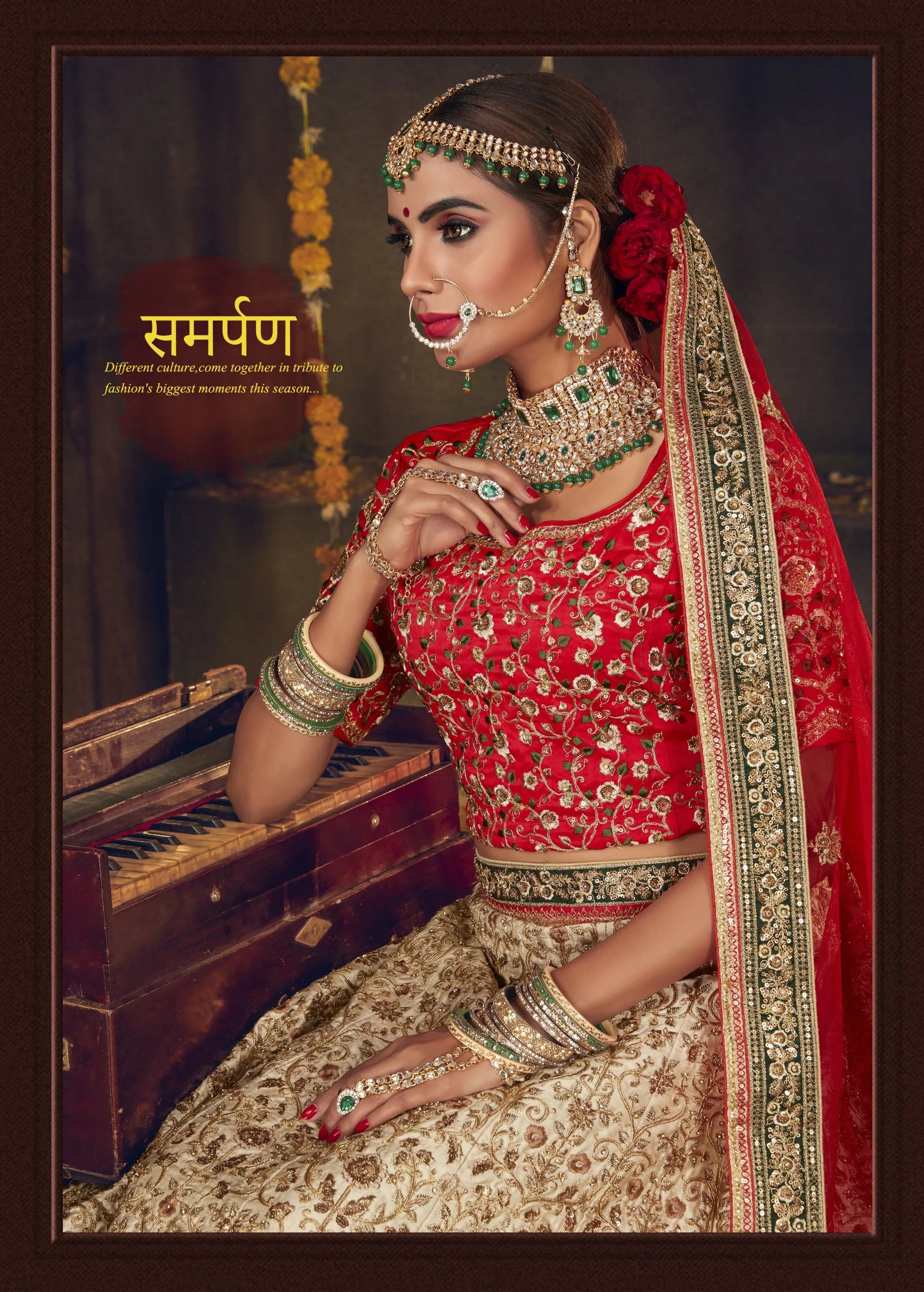 Panetar Designer Bridal Wear Lehenga D.No 76774 Anant Tex Exports Private Limited