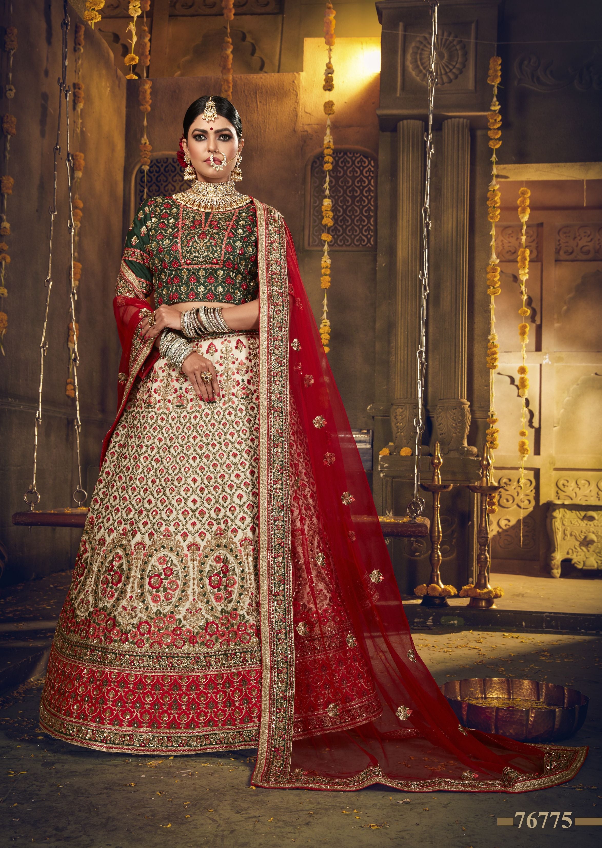Panetar Designer Bridal Wear Lehenga D.No 76775 Anant Tex Exports Private Limited