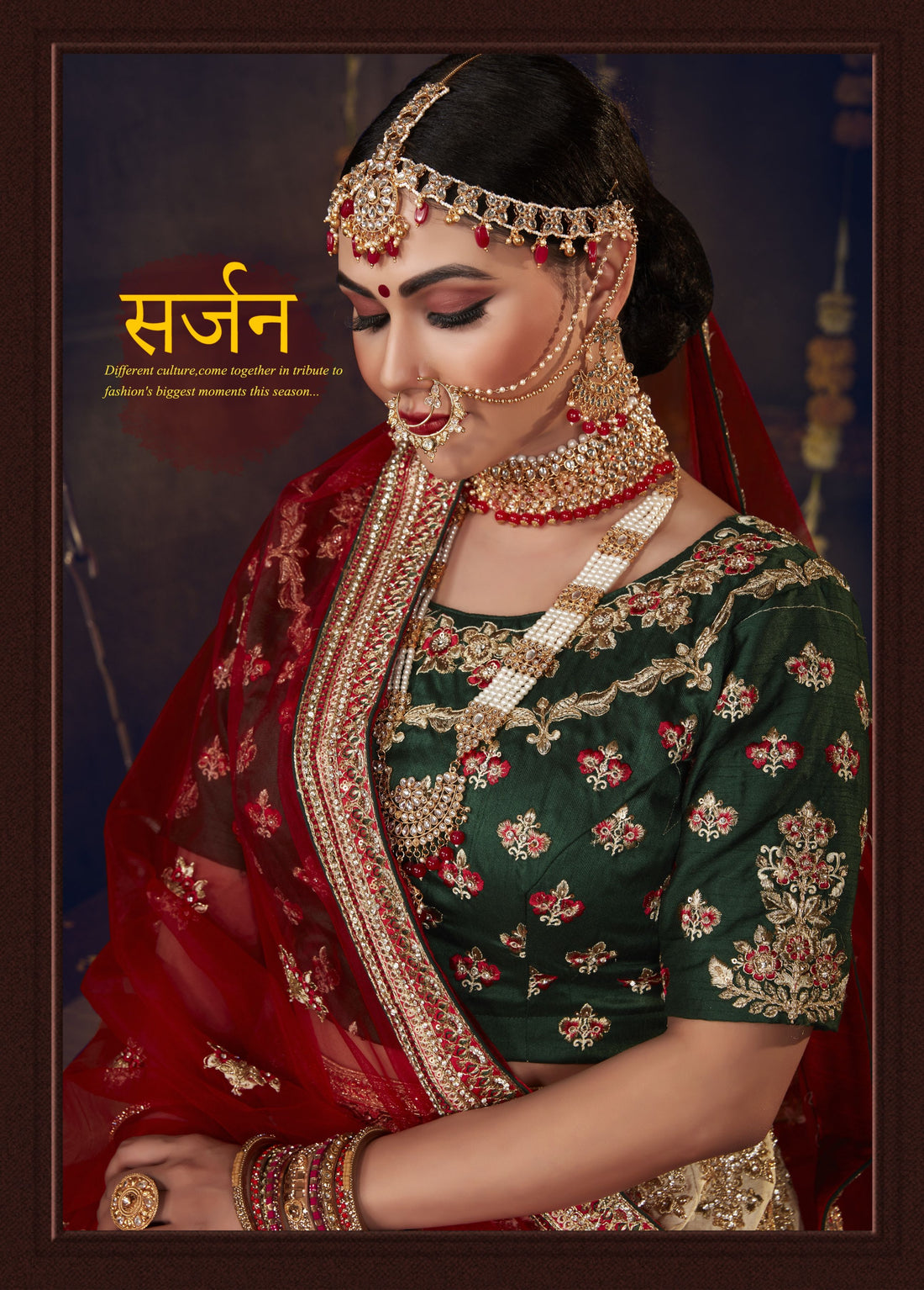 Panetar Designer Bridal Wear Lehenga D.No 76780 Anant Tex Exports Private Limited