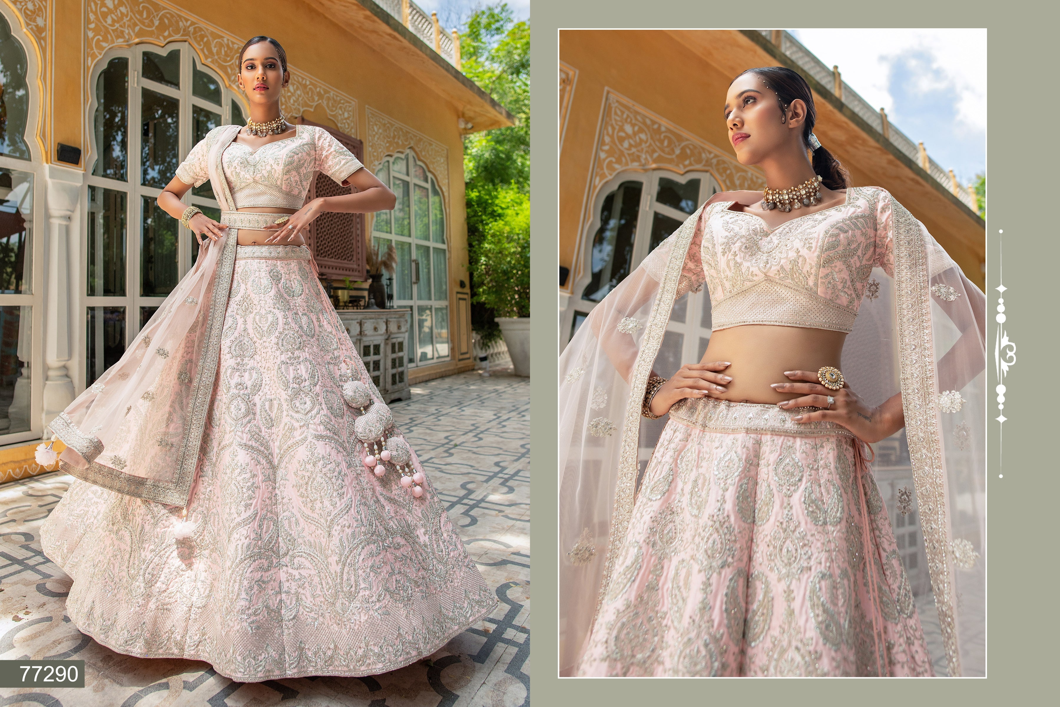 Copy of Anika Designer Bridal Wear Lehenga D.No 77290 Anant Tex Exports Private Limited