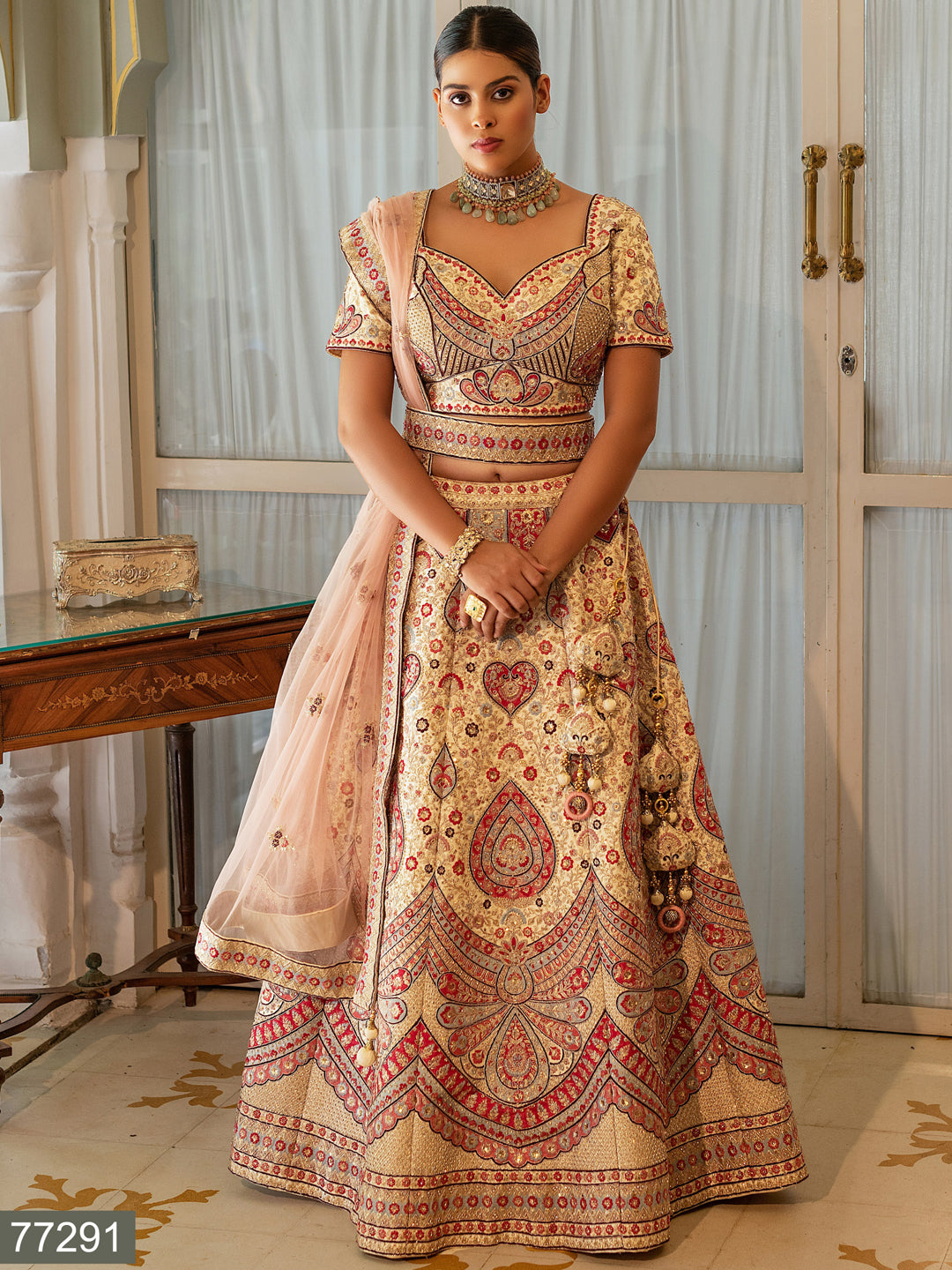 Anika Designer Bridal Wear Lehenga D.No 77291 Anant Tex Exports Private Limited