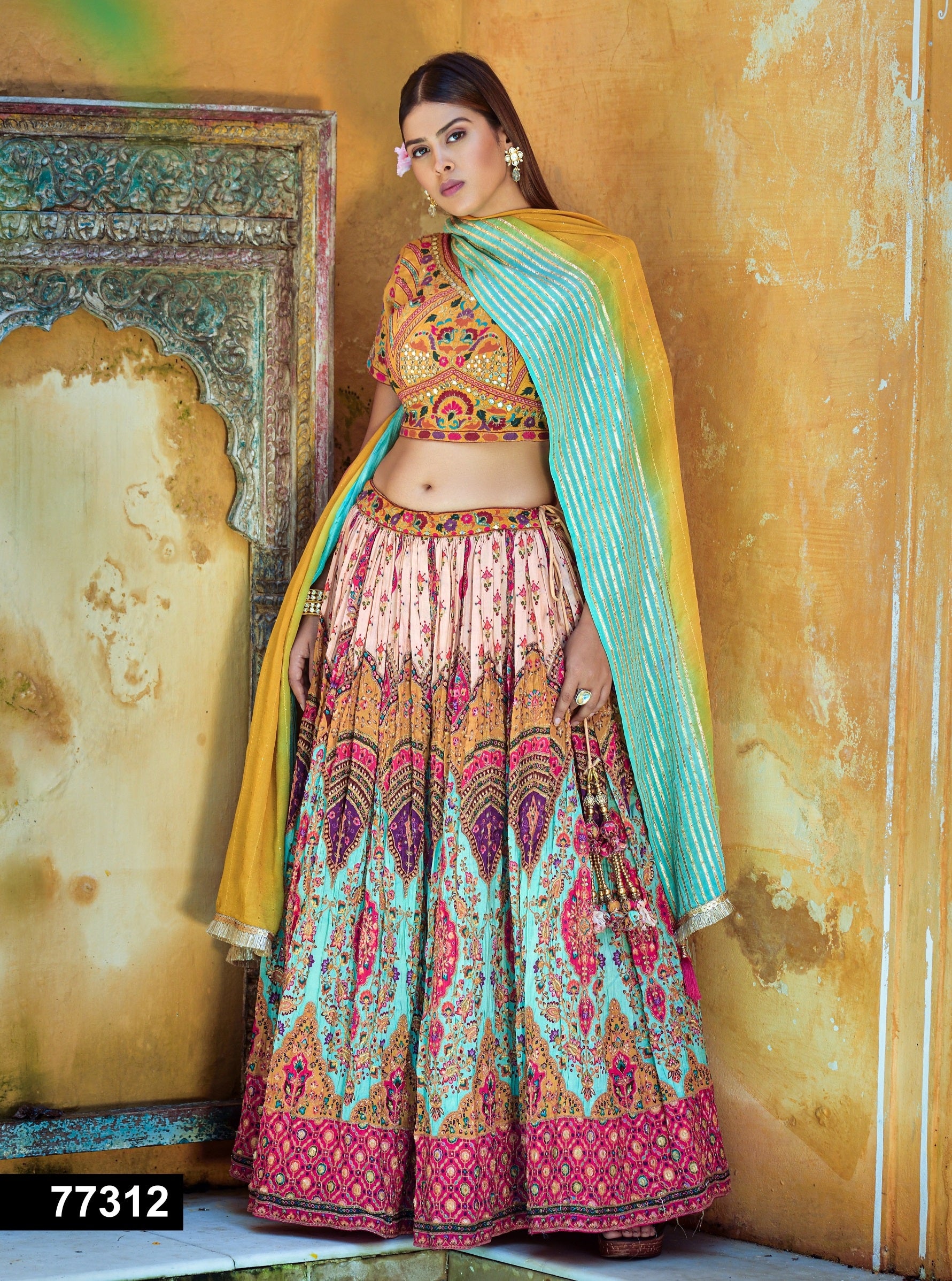 Avant Designer Bridal Wear Lehenga D.No 77312 Anant Tex Exports Private Limited