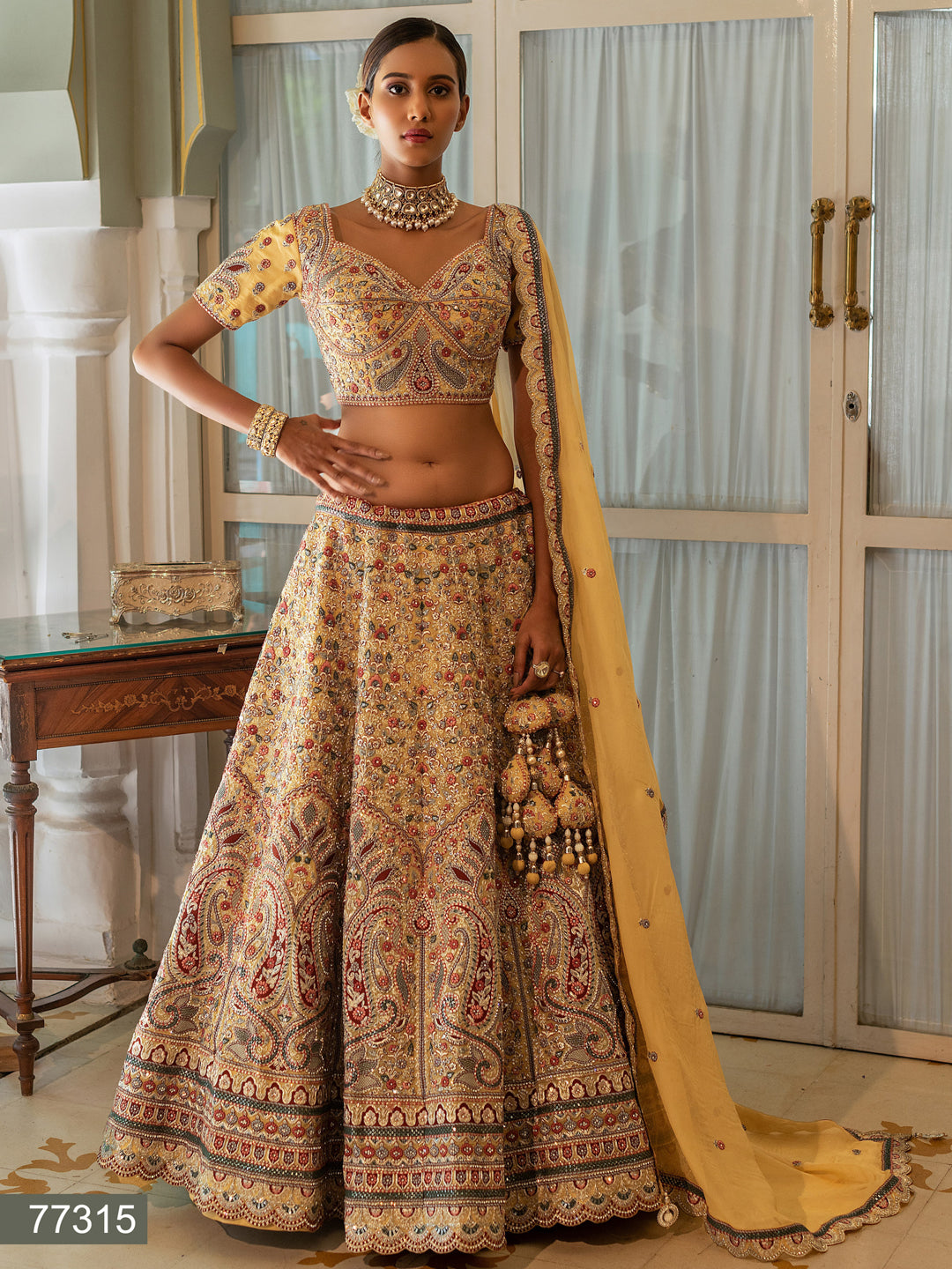 Anika Designer Bridal Wear Lehenga D.No 77315 Anant Tex Exports Private Limited