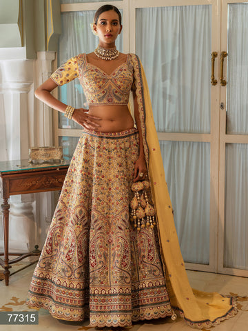 Anika Designer Bridal Wear Lehenga D.No 77315 Anant Tex Exports Private Limited