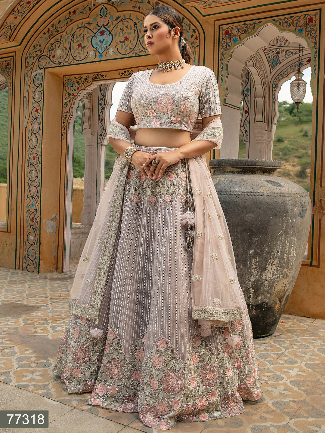 Anika Designer Bridal Wear Lehenga D.No 77318 Anant Tex Exports Private Limited