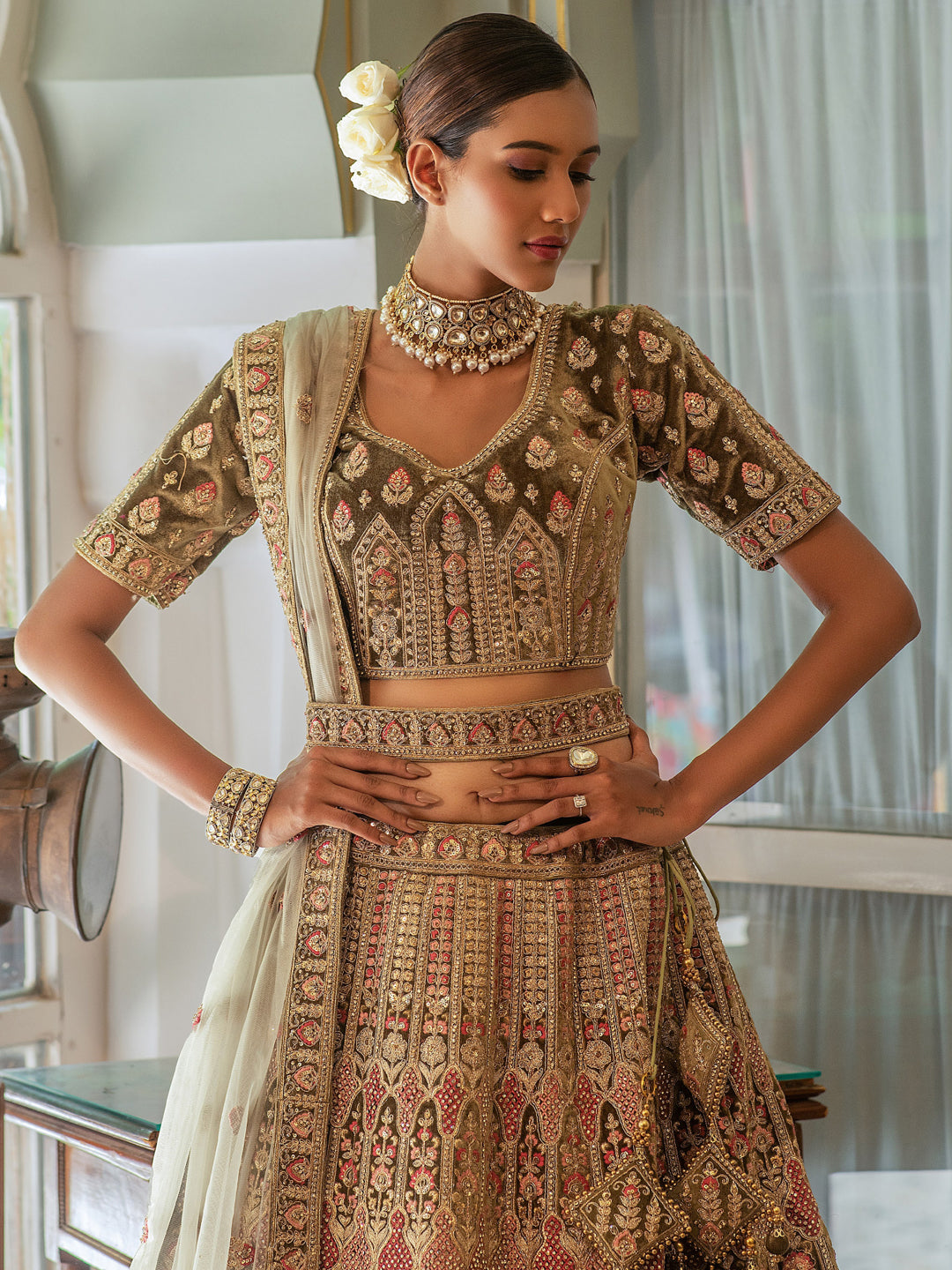 Anika Designer Bridal Wear Lehenga D.No 77331 Anant Tex Exports Private Limited