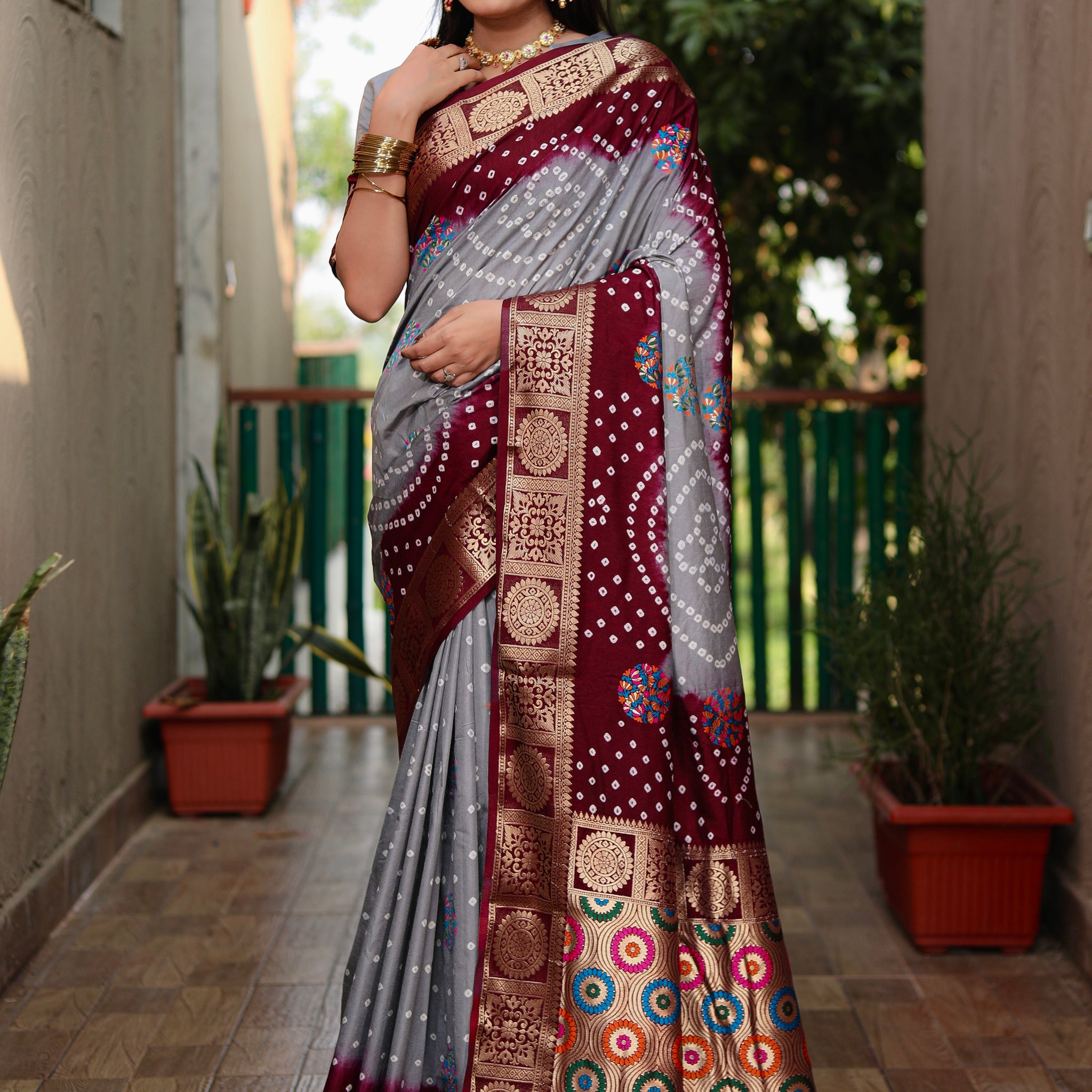 Bandhani Saree