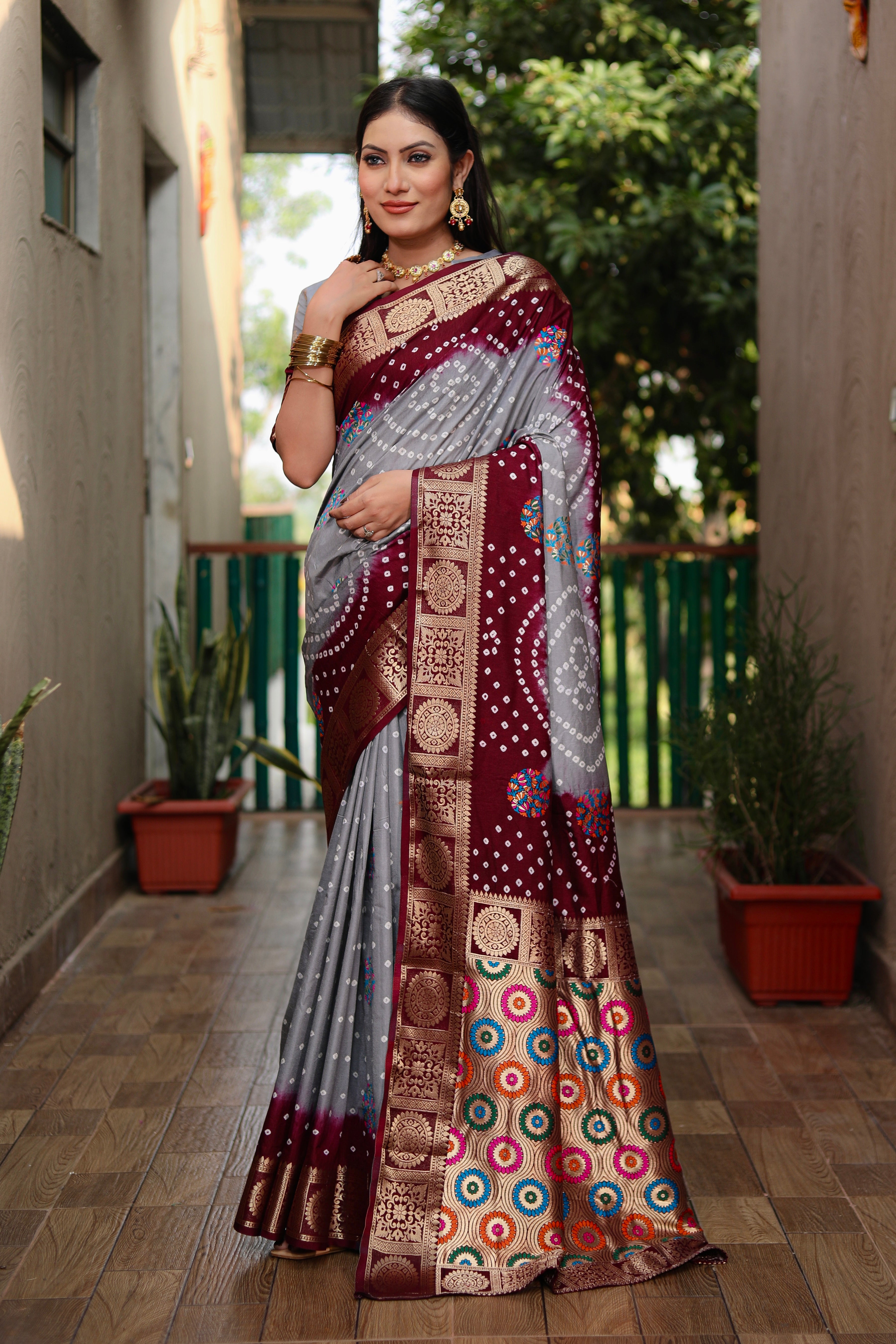 Bandhani Saree