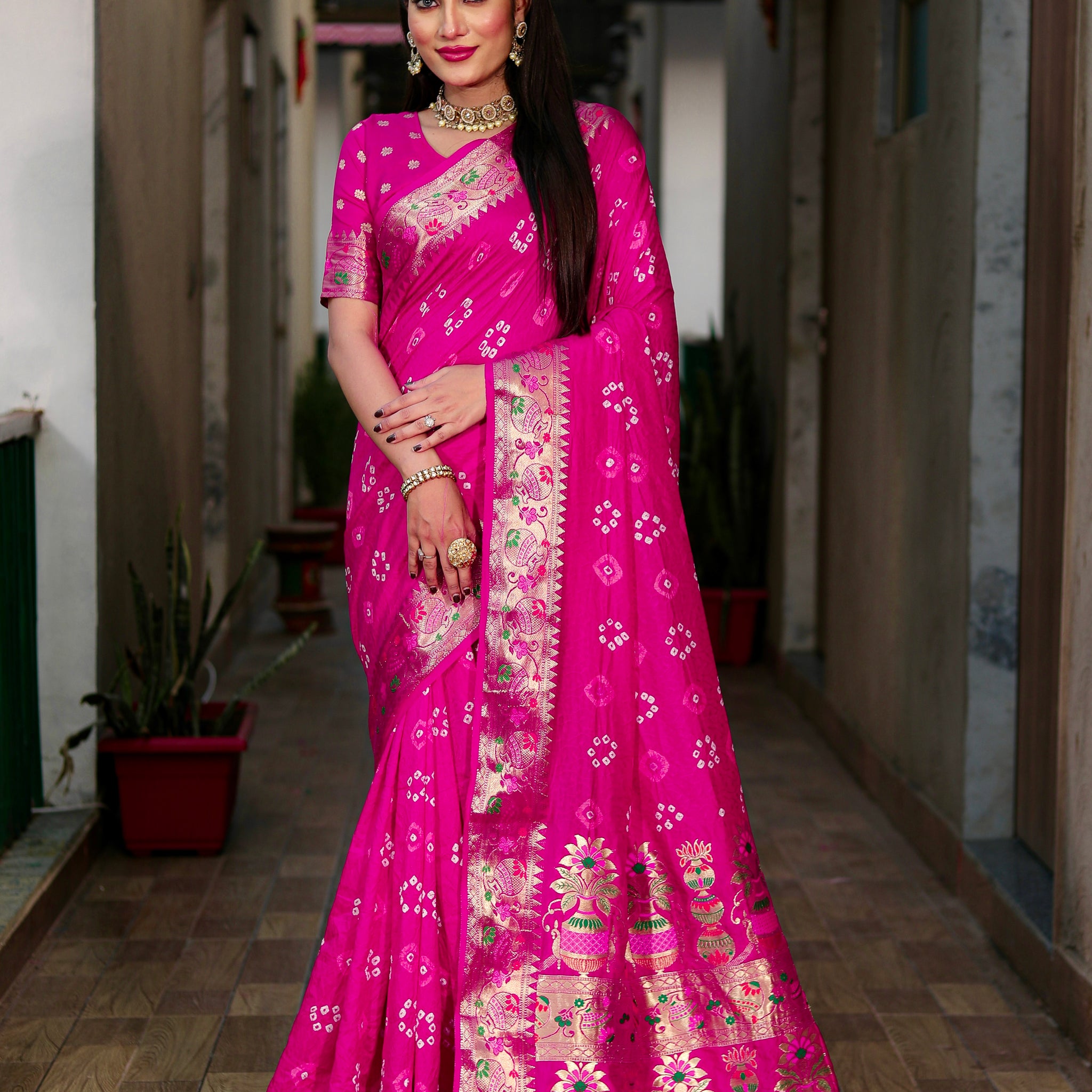 Bandhani Saree
