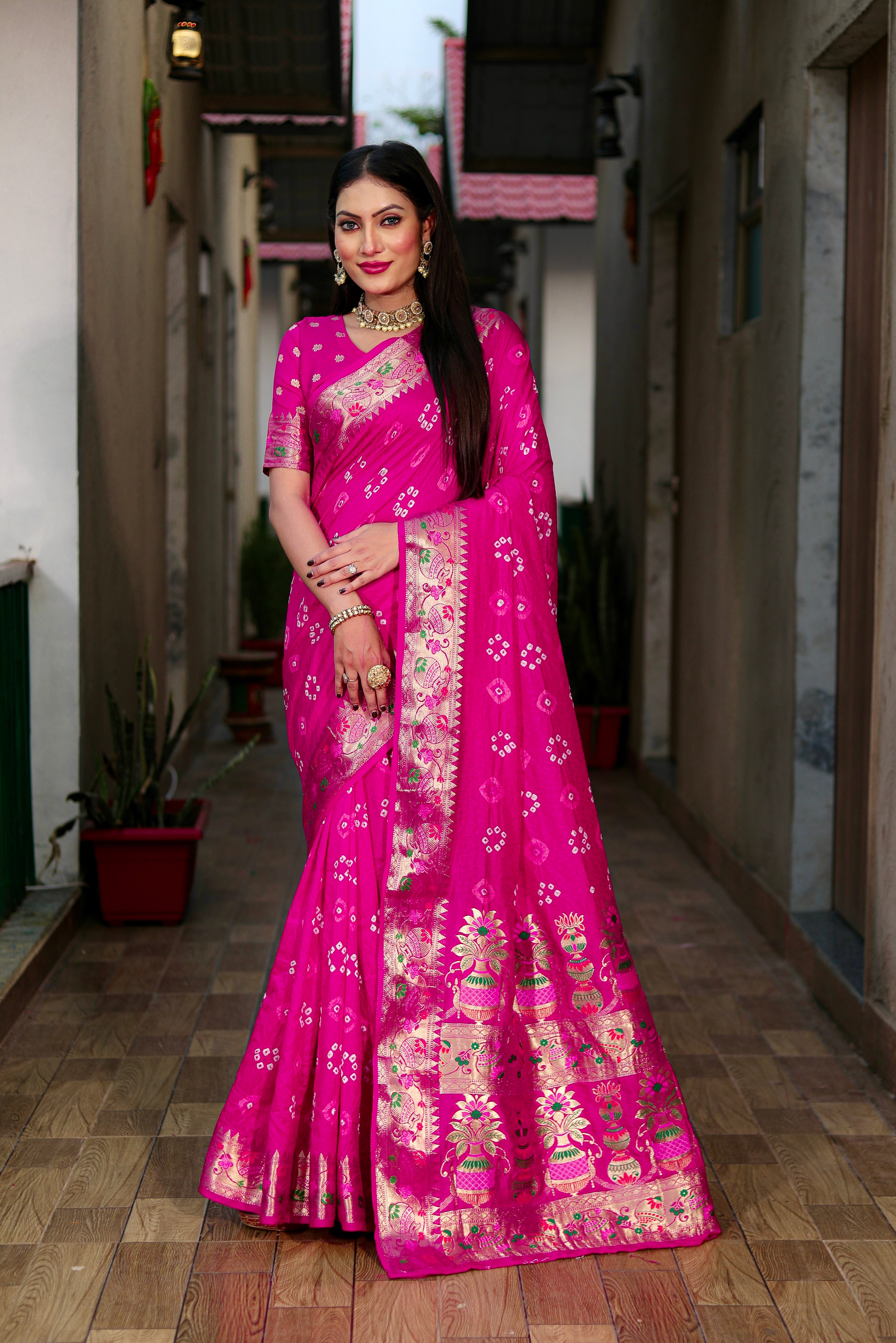 Bandhani Saree