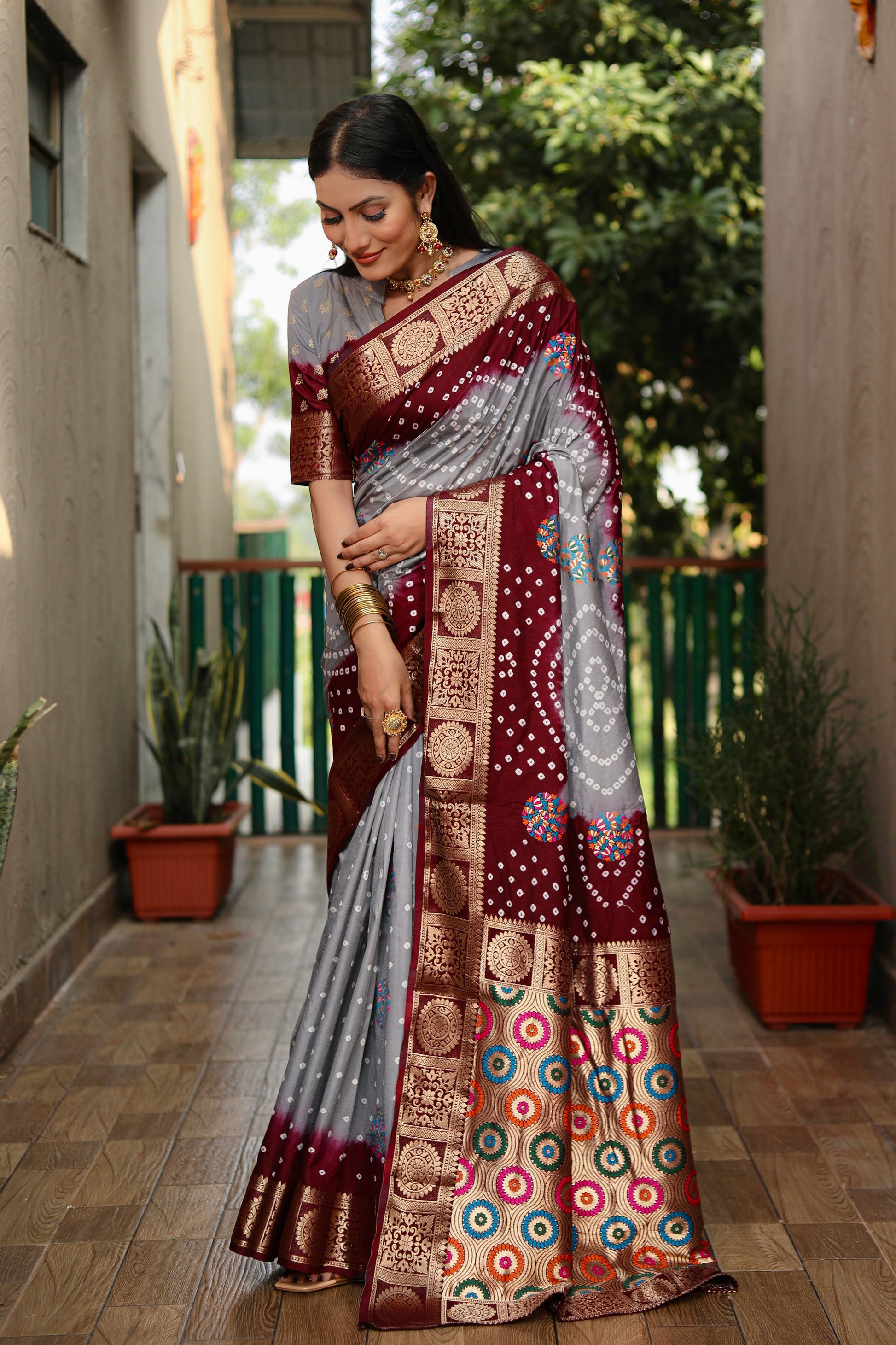 Bandhani Saree