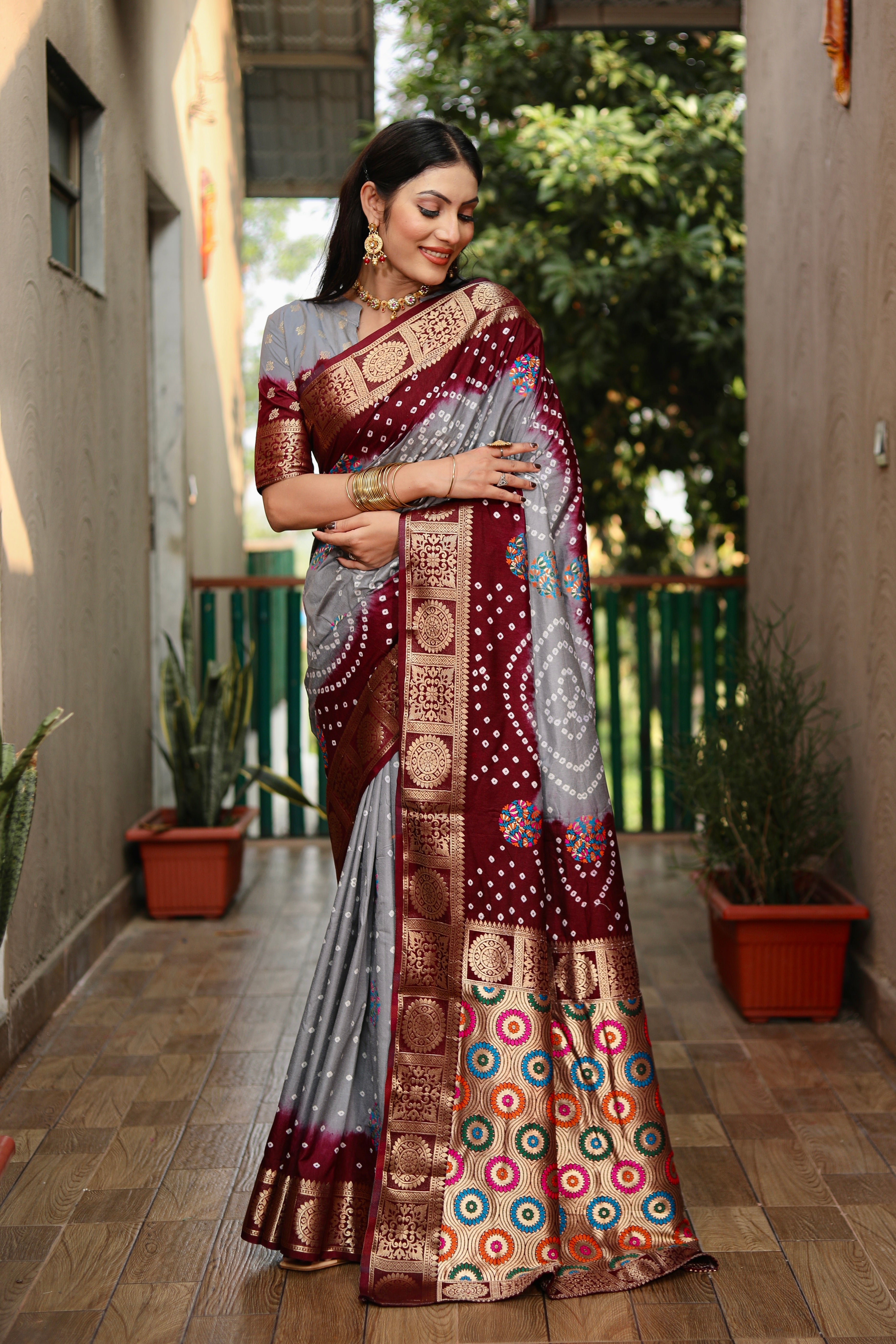 Bandhani Saree