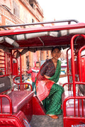 Gajji Lagdi Patrta Silk Saree
