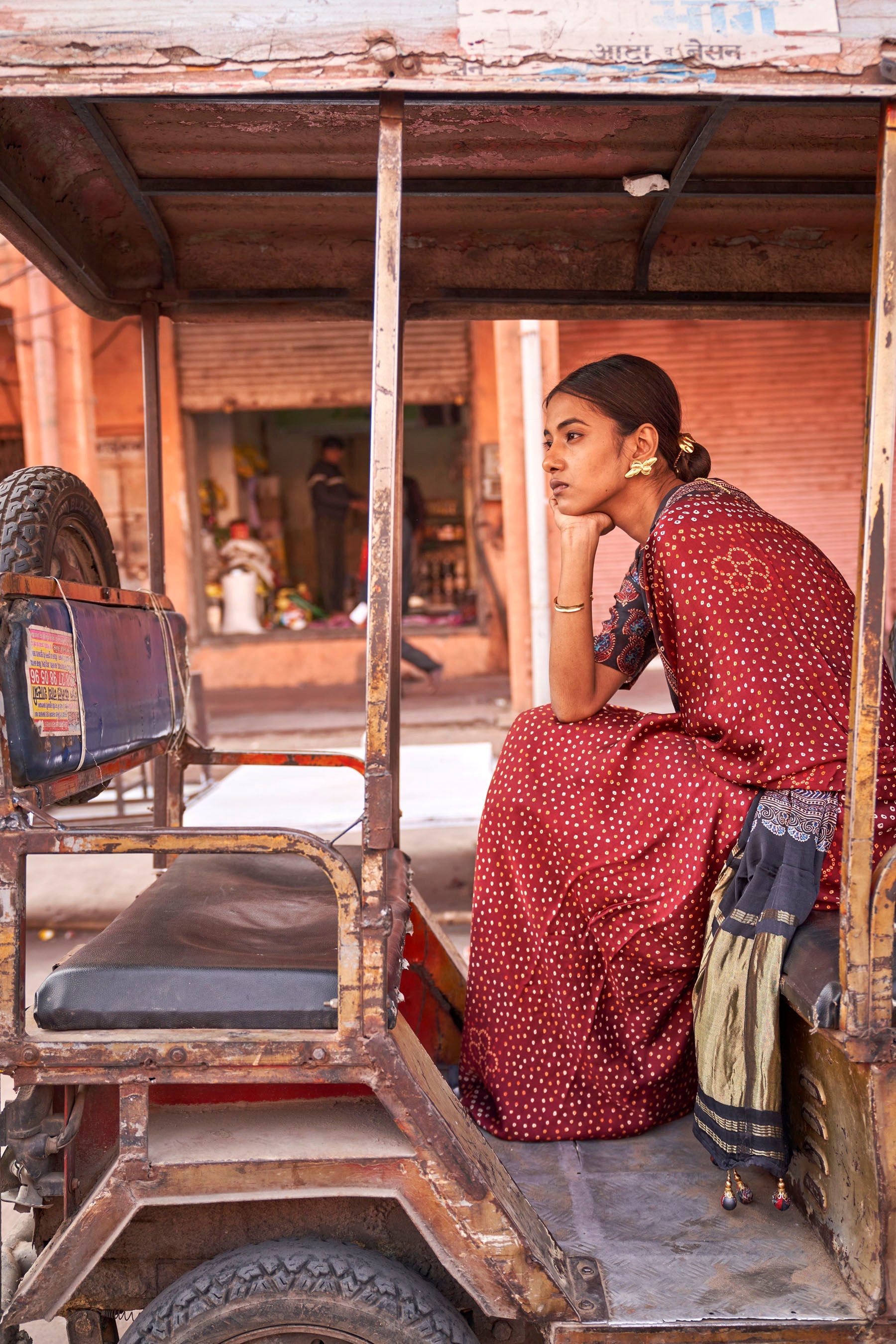 Gajji Lagdi Patrta Silk Saree
