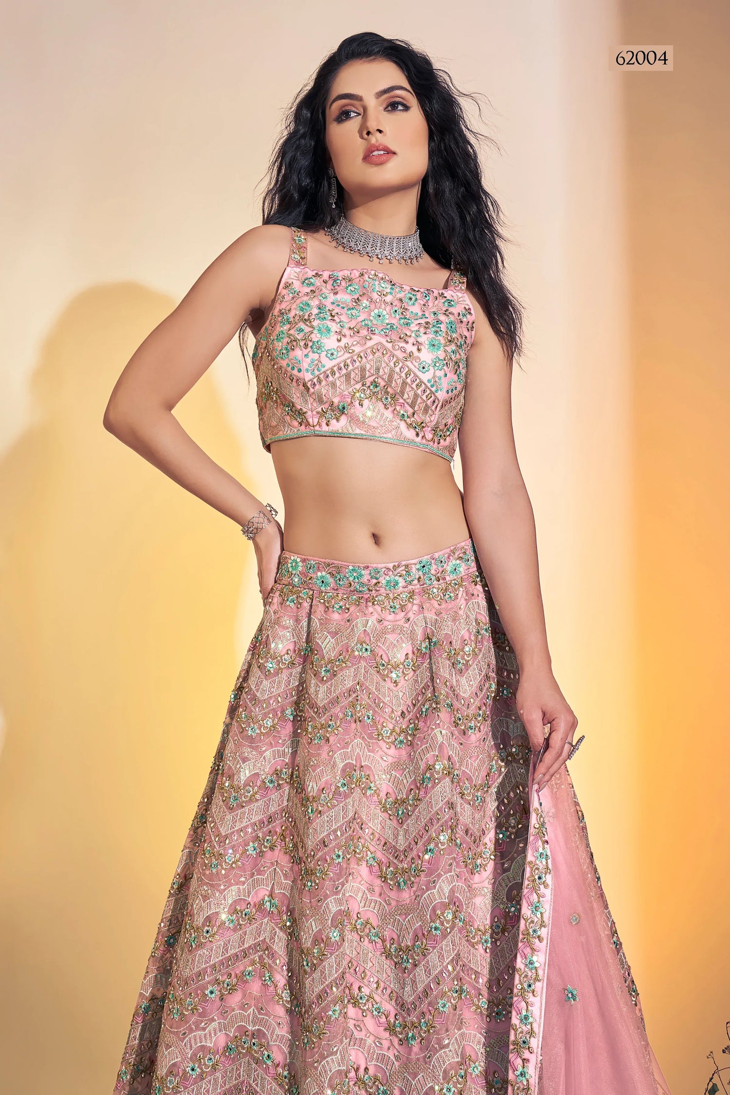 Floral Vol 8 Designer Occasion Wear Lehenga D.No 62004 - Anant Tex Exports Private Limited