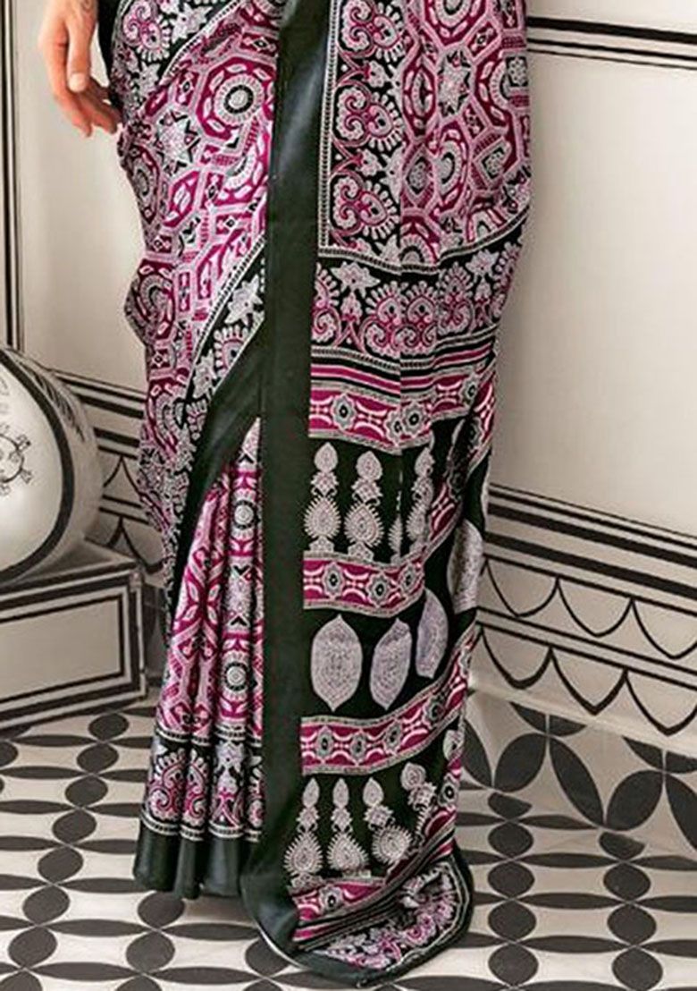 Ajrakh Saree