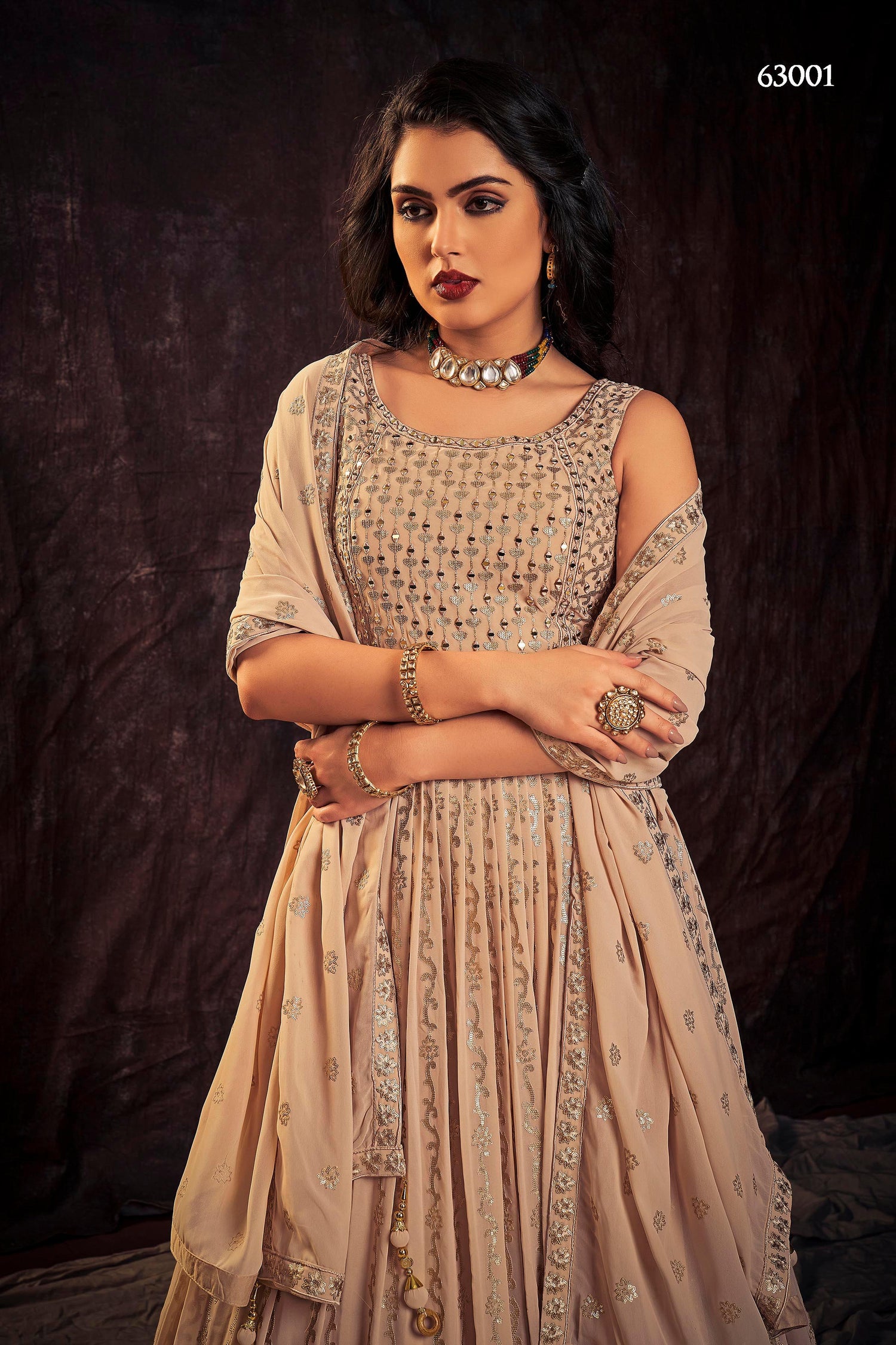 Zoya Vol 3 Designer Occasion Wear Gown D.No 63001 - Anant Exports