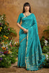 Blue Pure Soft Tussar Handloom Silk Saree 