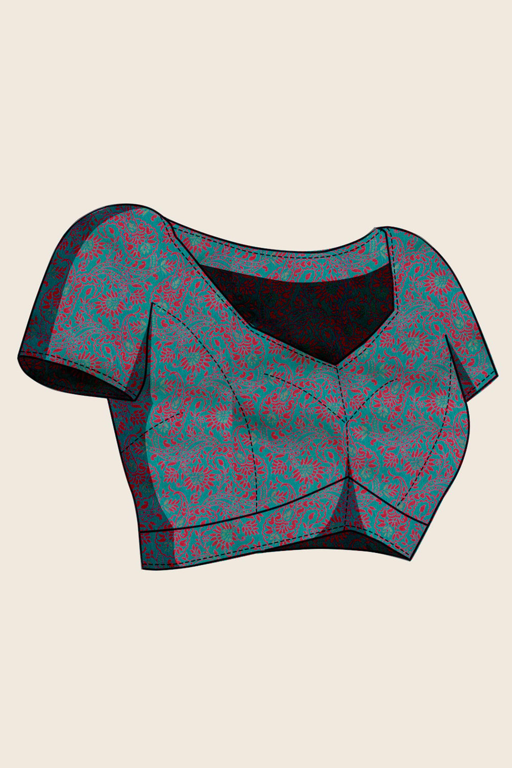 Teal Pure Silk Kanjivaram Handloom Banarasi Saree ##color## Patola Saree with premium fabric and embroidery