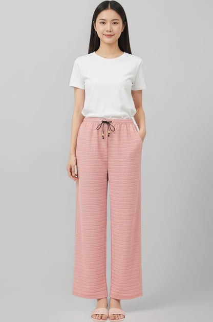 Imported Lycra Wrinkle-free Bottom Wear Textured Palazzo 