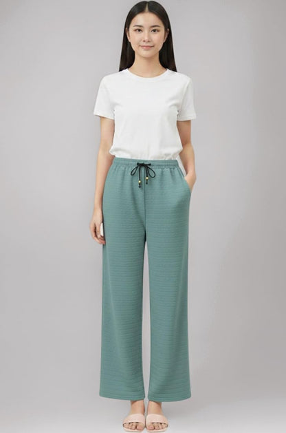 Imported Lycra Wrinkle-free Bottom Wear Textured Palazzo 