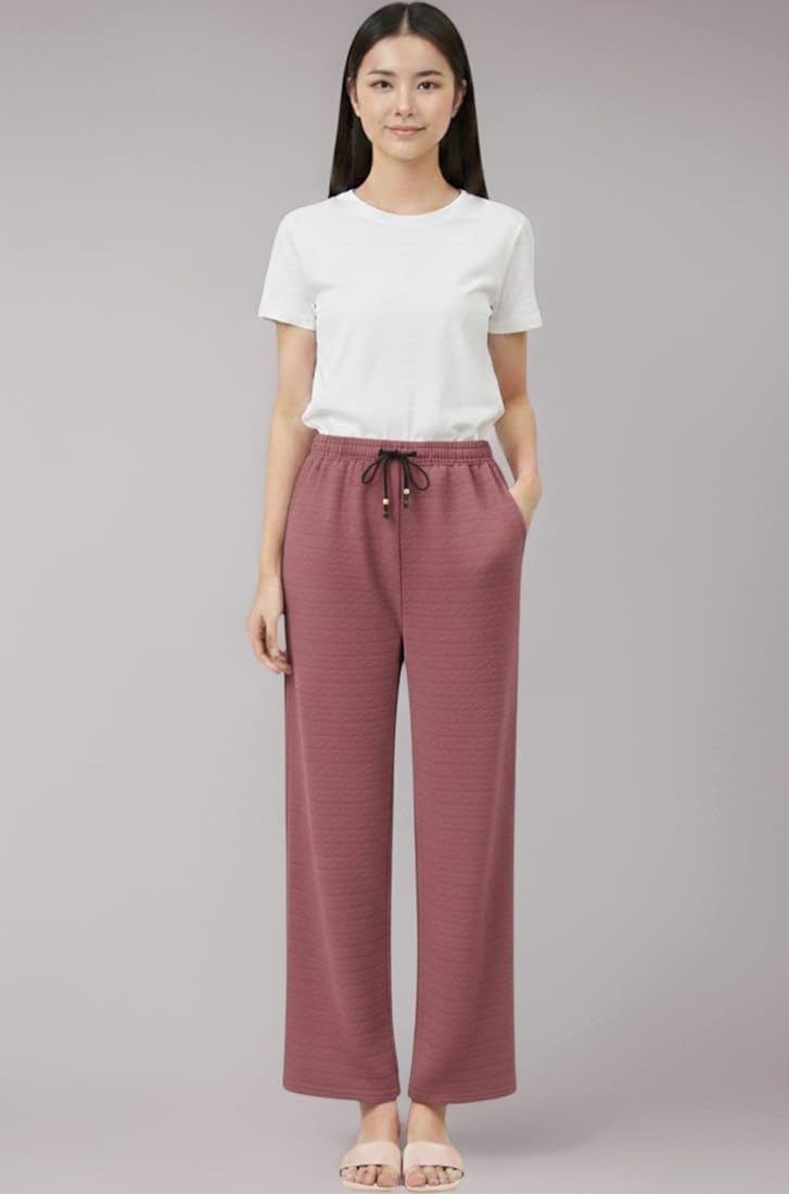 Imported Lycra Wrinkle-free Bottom Wear Textured Palazzo 