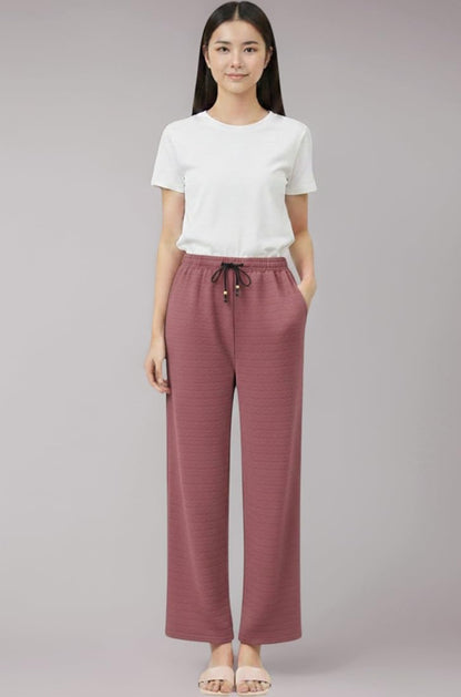 Imported Lycra Wrinkle-free Bottom Wear Textured Palazzo 
