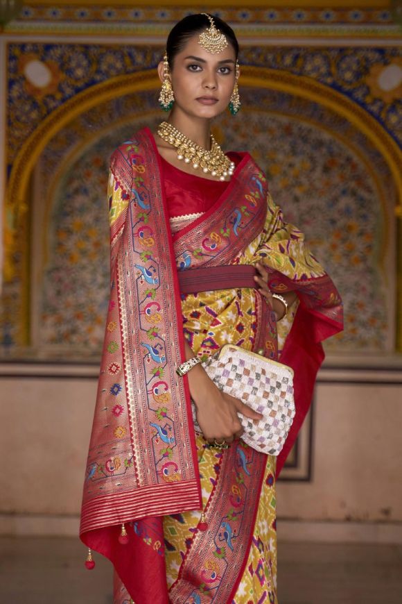 Party Wear Patola Print Saree