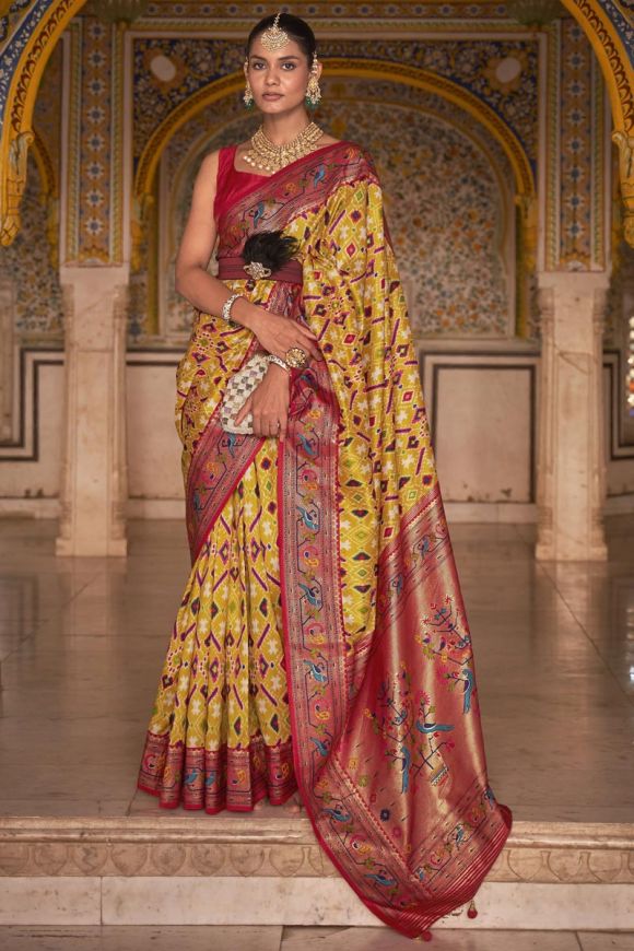 Party Wear Patola Print Saree