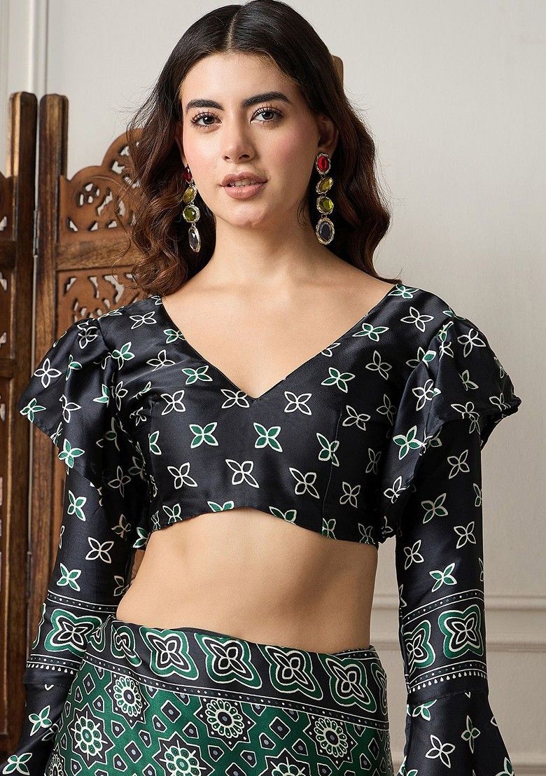 Ajrak Print Saree