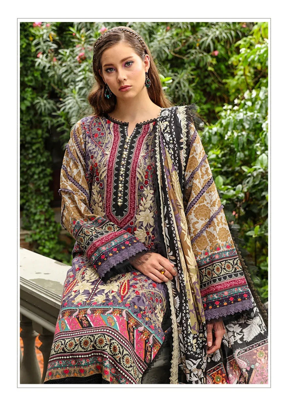 Keval Fab Alija B Vol 26 Lawn Cotton Printed Dress Material (390x06)